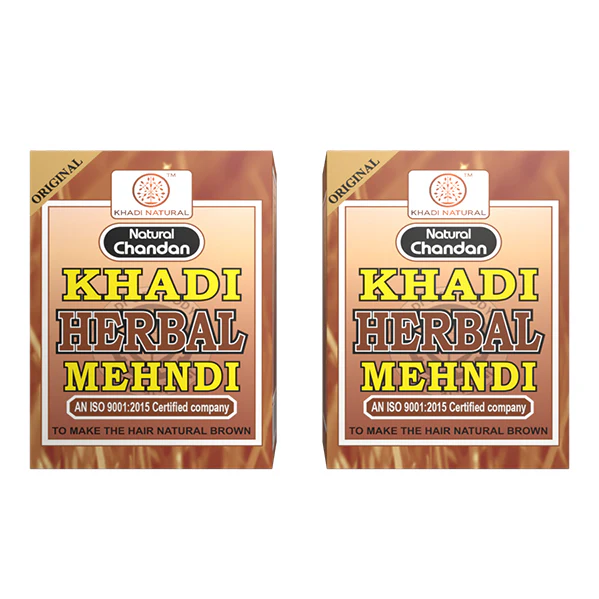 Khadi Natural Brown Mehndi for Hair Combo Pack Of 2 - 75gm Each - Image 5