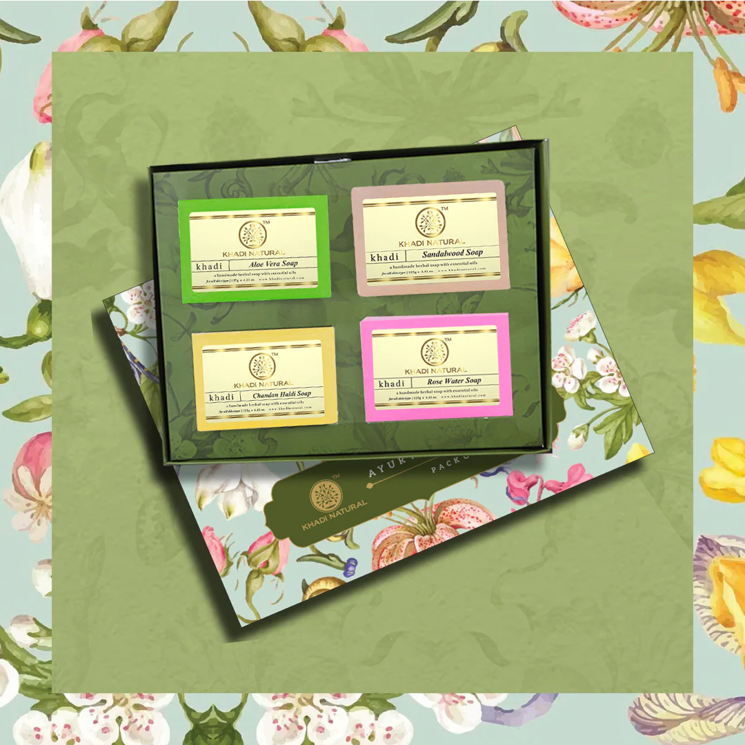 Khadi Natural Ayurvedic Soap Kit Combo Pack Of 4 – 100gm Each - Image 5