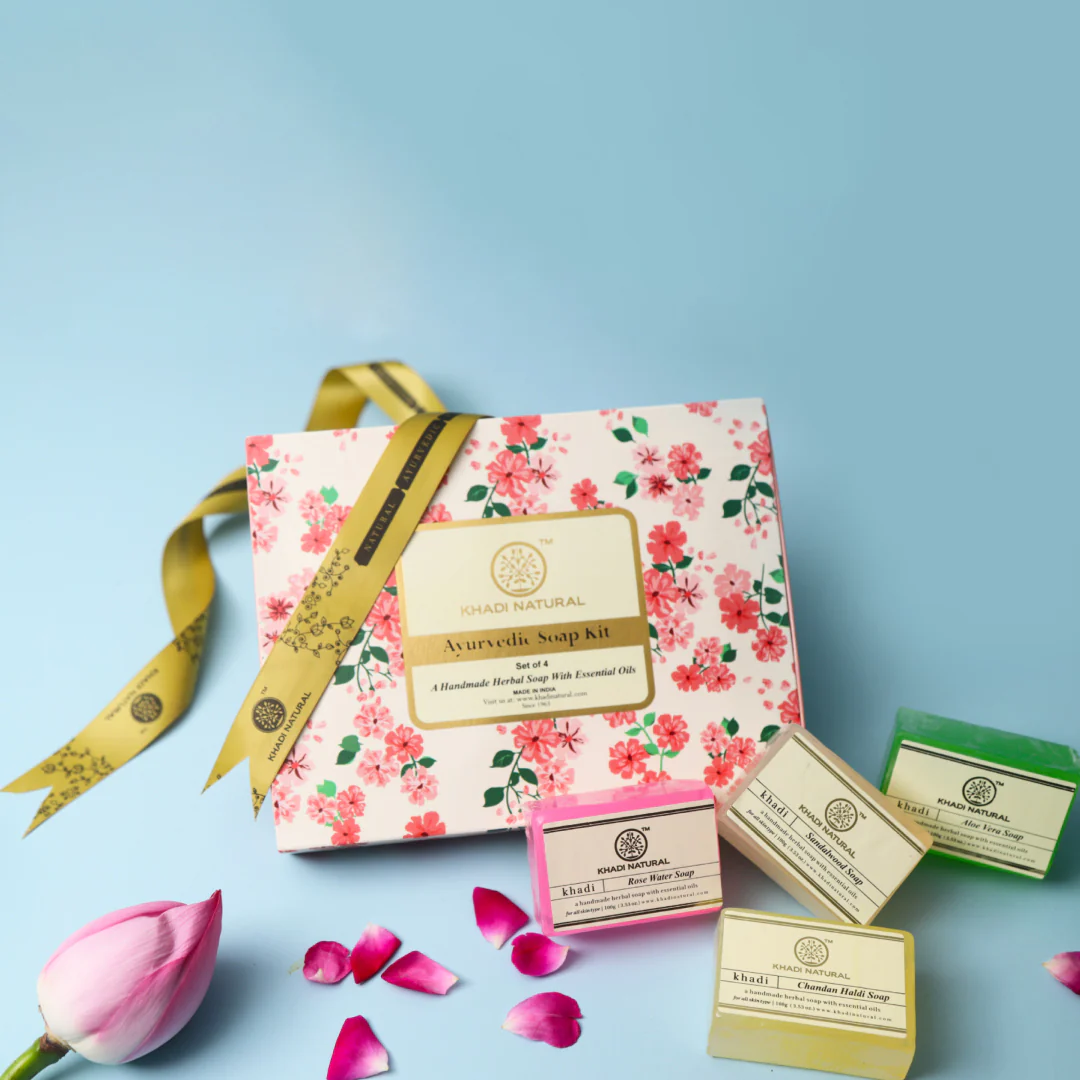 Khadi Natural Ayurvedic Soap Kit Combo Pack Of 4 – 100gm Each - Image 6