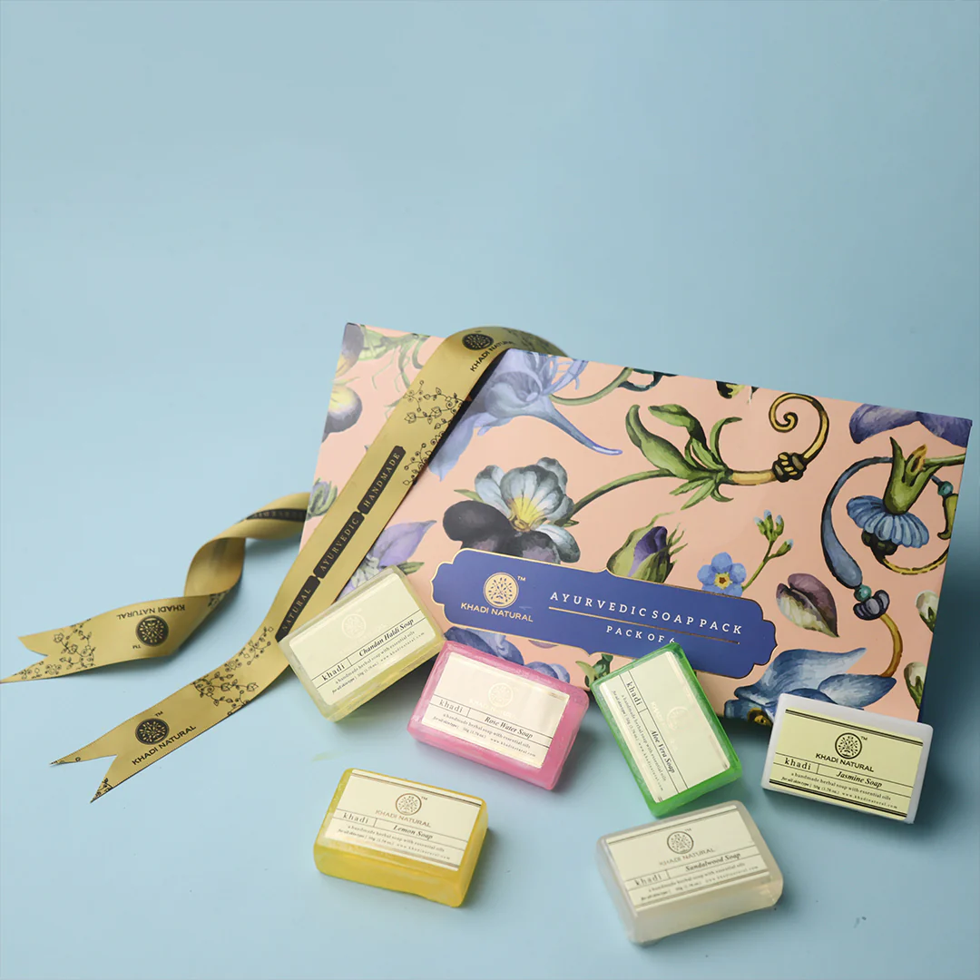 Khadi Natural Ayurvedic Soap Kit Combo Pack Of 6 – 50gm Each - Image 10