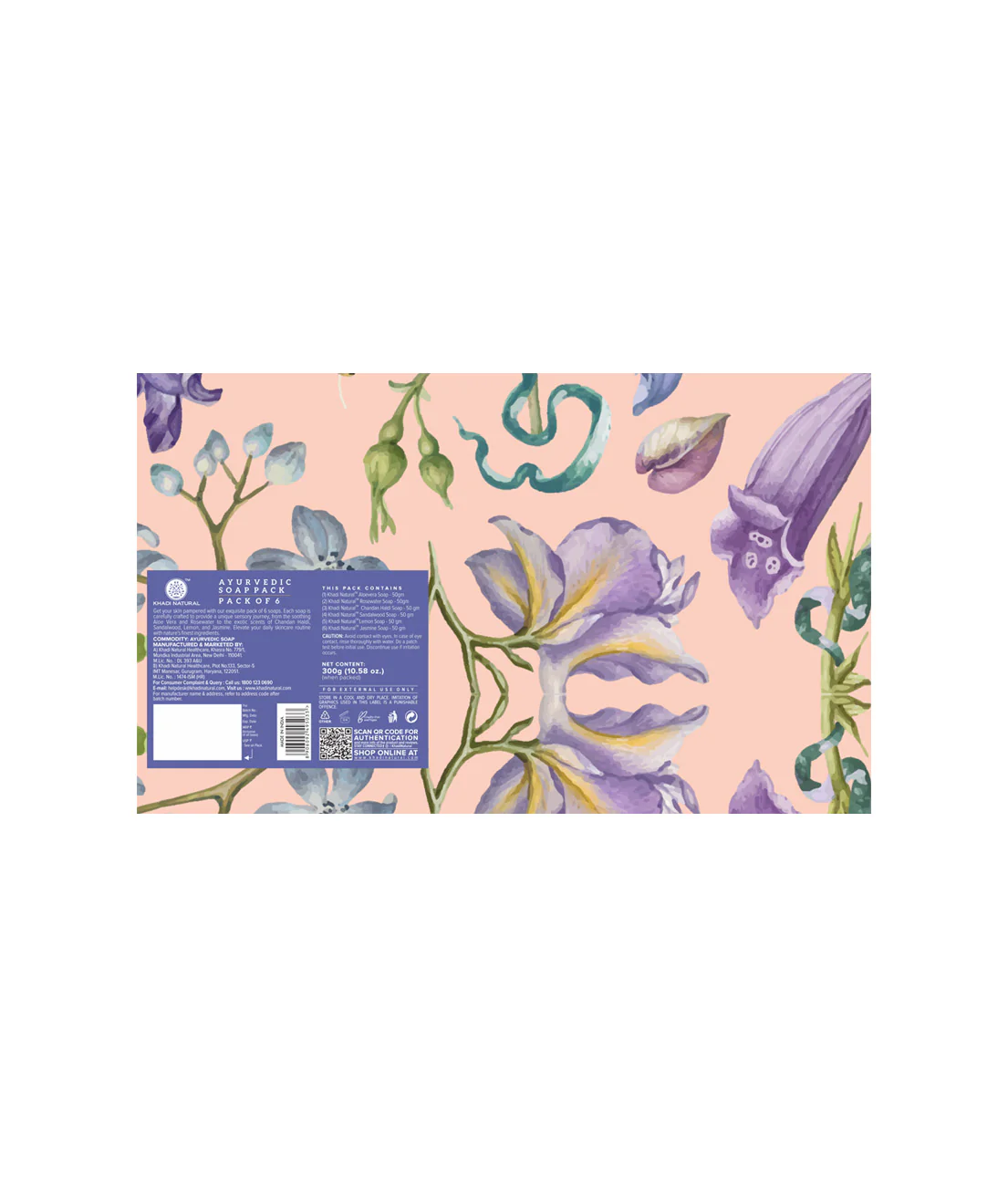 Khadi Natural Ayurvedic Soap Kit Combo Pack Of 6 – 50gm Each - Image 8