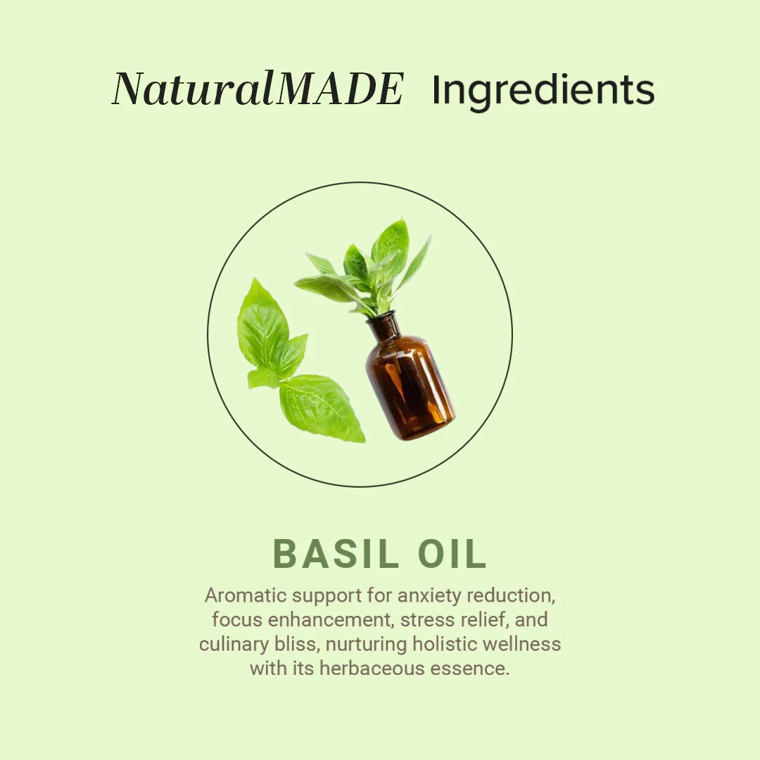 Khadi Natural Basil - Pure Essential Oil - 15ml - Image 3