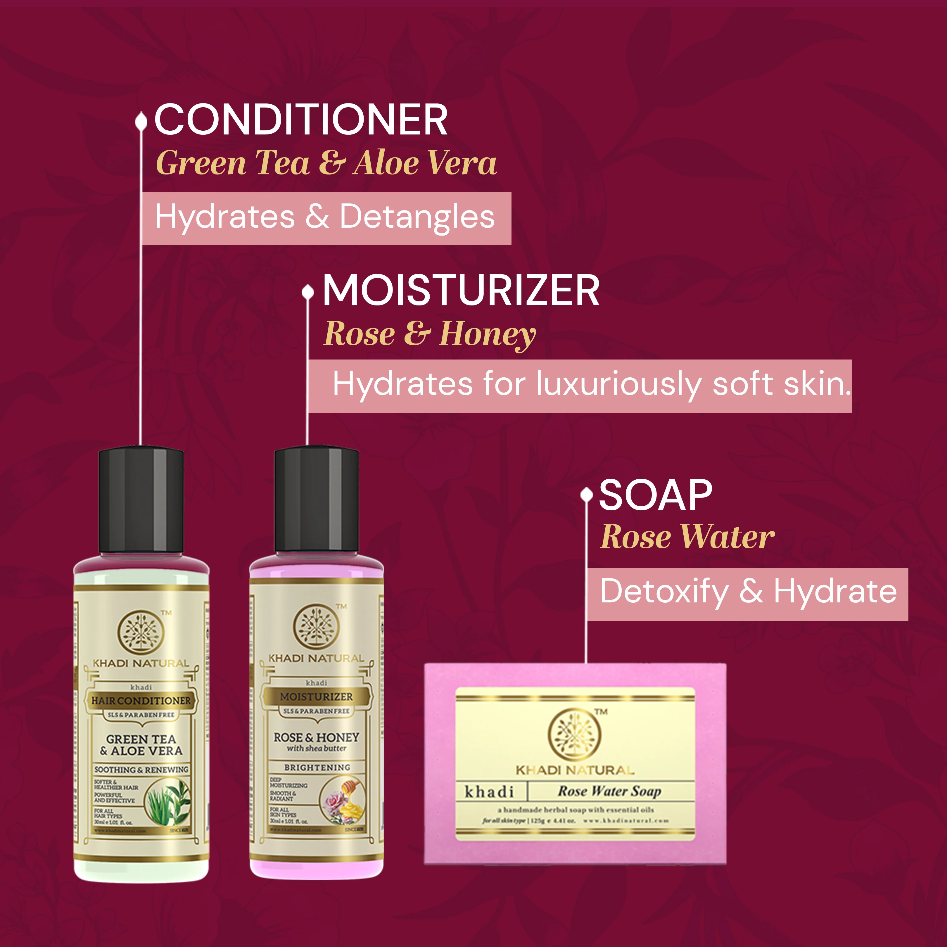 Khadi Natural Gift Box Combo Pack Of 6 Sale - Image 3