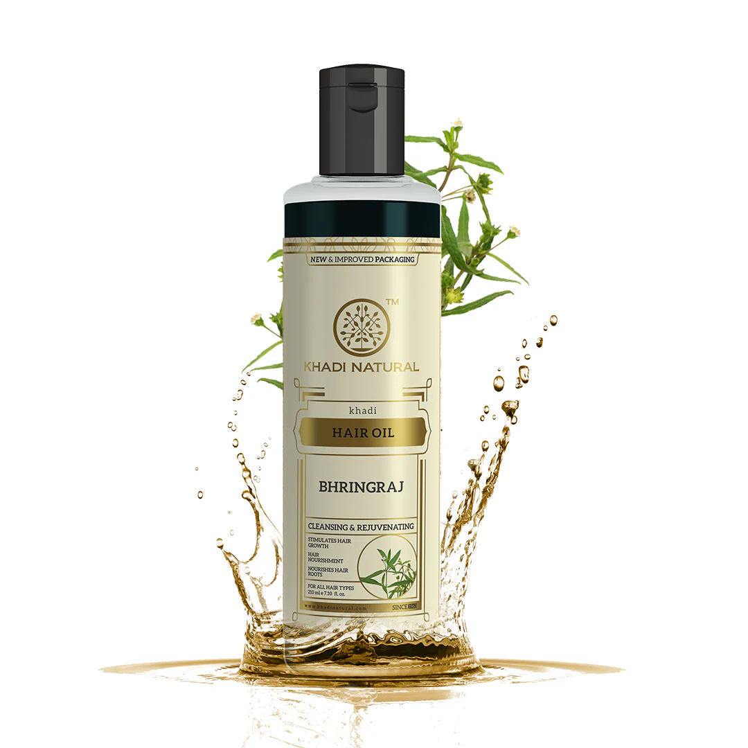 Khadi Natural Bhringraj Hair Oil - 210ml - Image 5