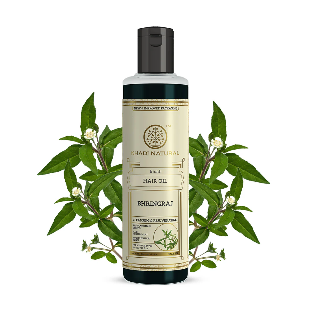 Khadi Natural Bhringraj Hair Oil - 210ml - Image 6