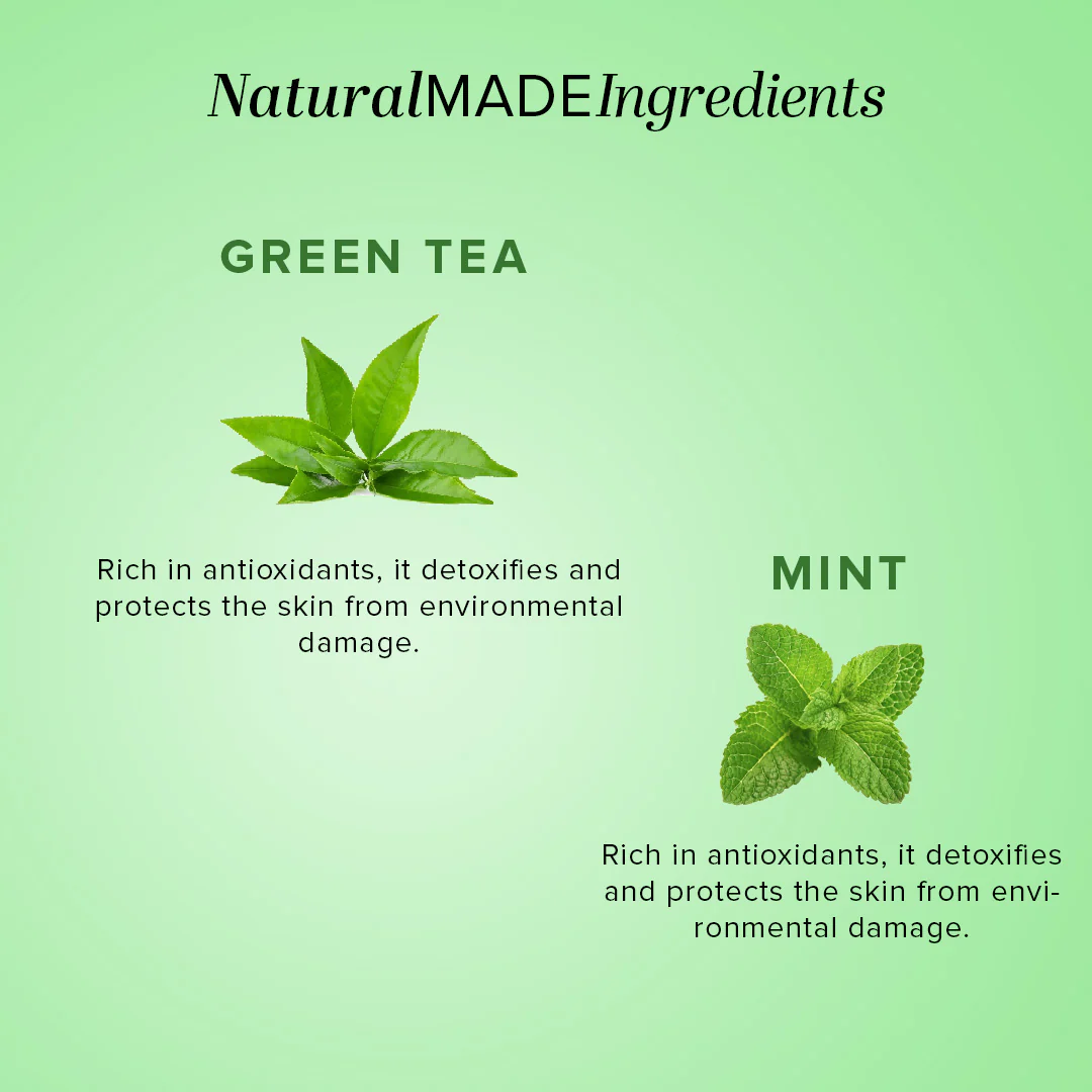 Khadi Natural Green Tea & Mint Body Wash SLS & Paraben Free - 210ml Sale - Image 3