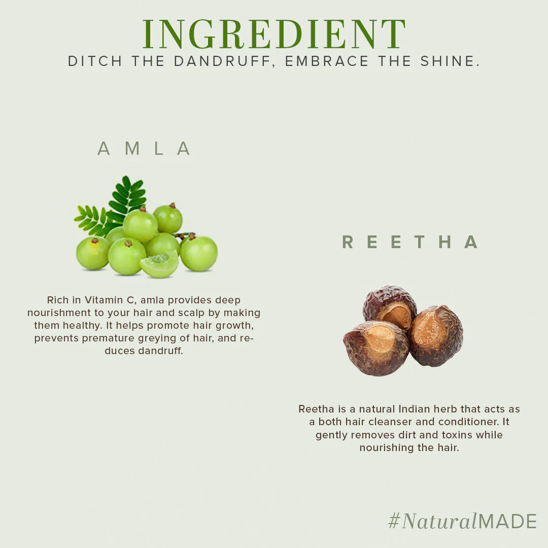 Khadi Natural Herbal Amla & Reetha Hair Cleanser - 210ml - Image 3