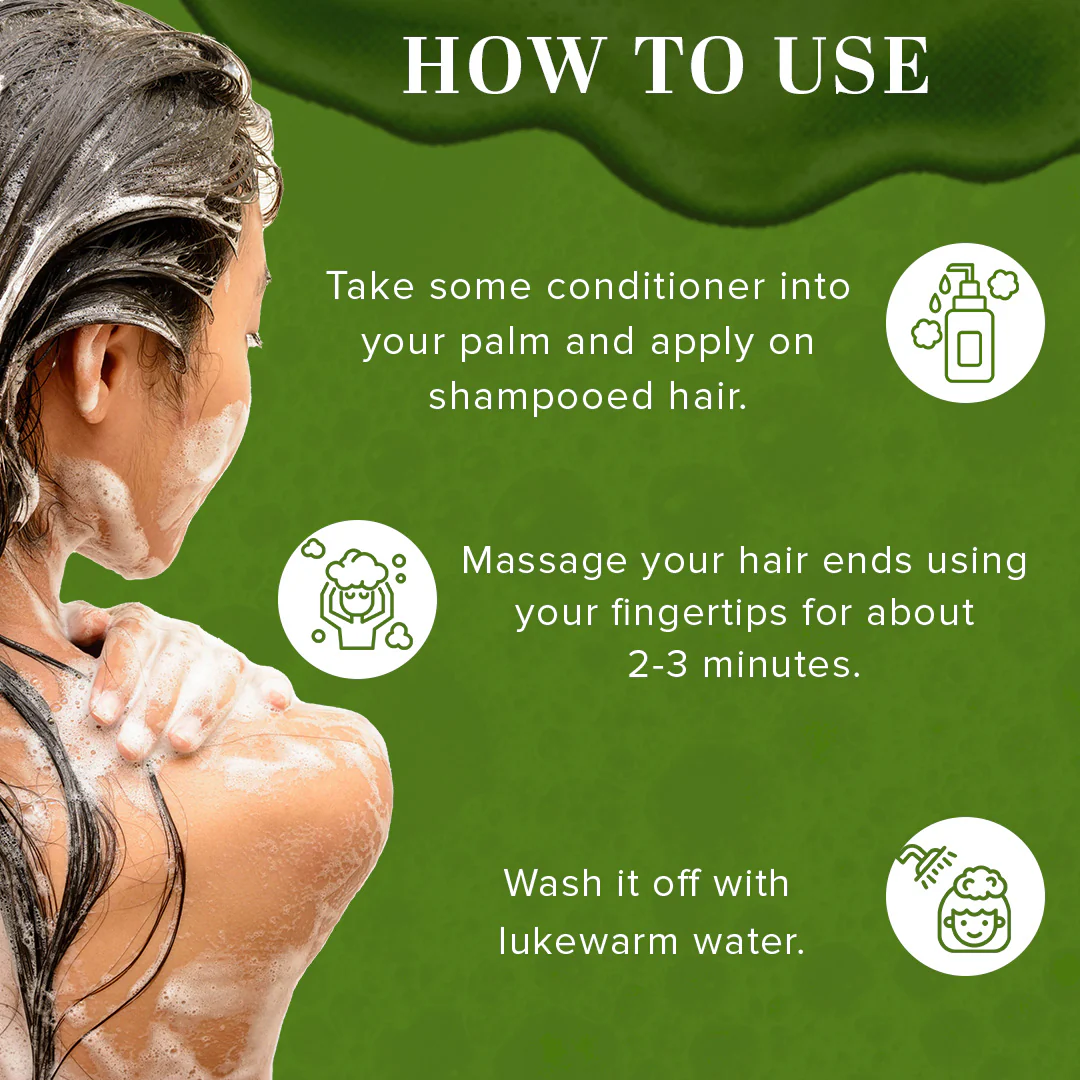 Khadi Natural Greentea & Aloevera Hair Conditioner - 210ml - Image 4