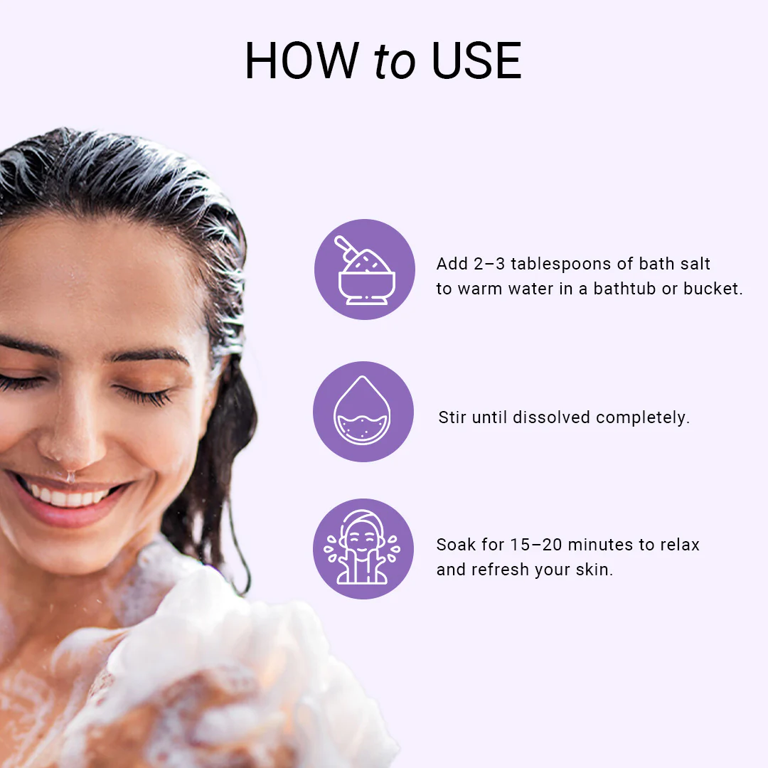 Khadi Natural Lavender & Basil Bath Salt - 200gm - Image 4