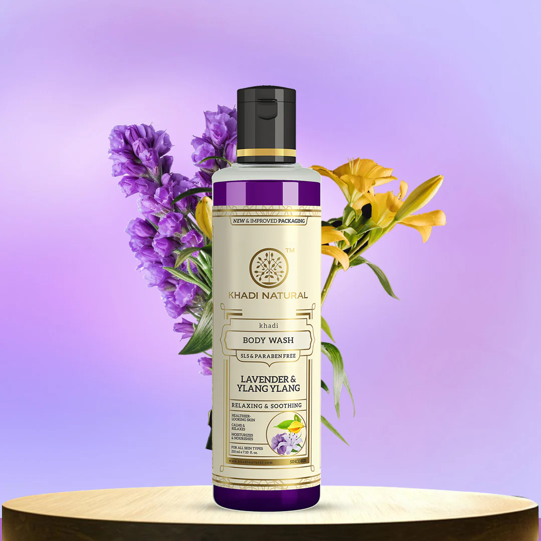Khadi Natural Lavender & Ylang Ylang Body Wash SLS & Paraben Free - 210ml Sale - Image 6