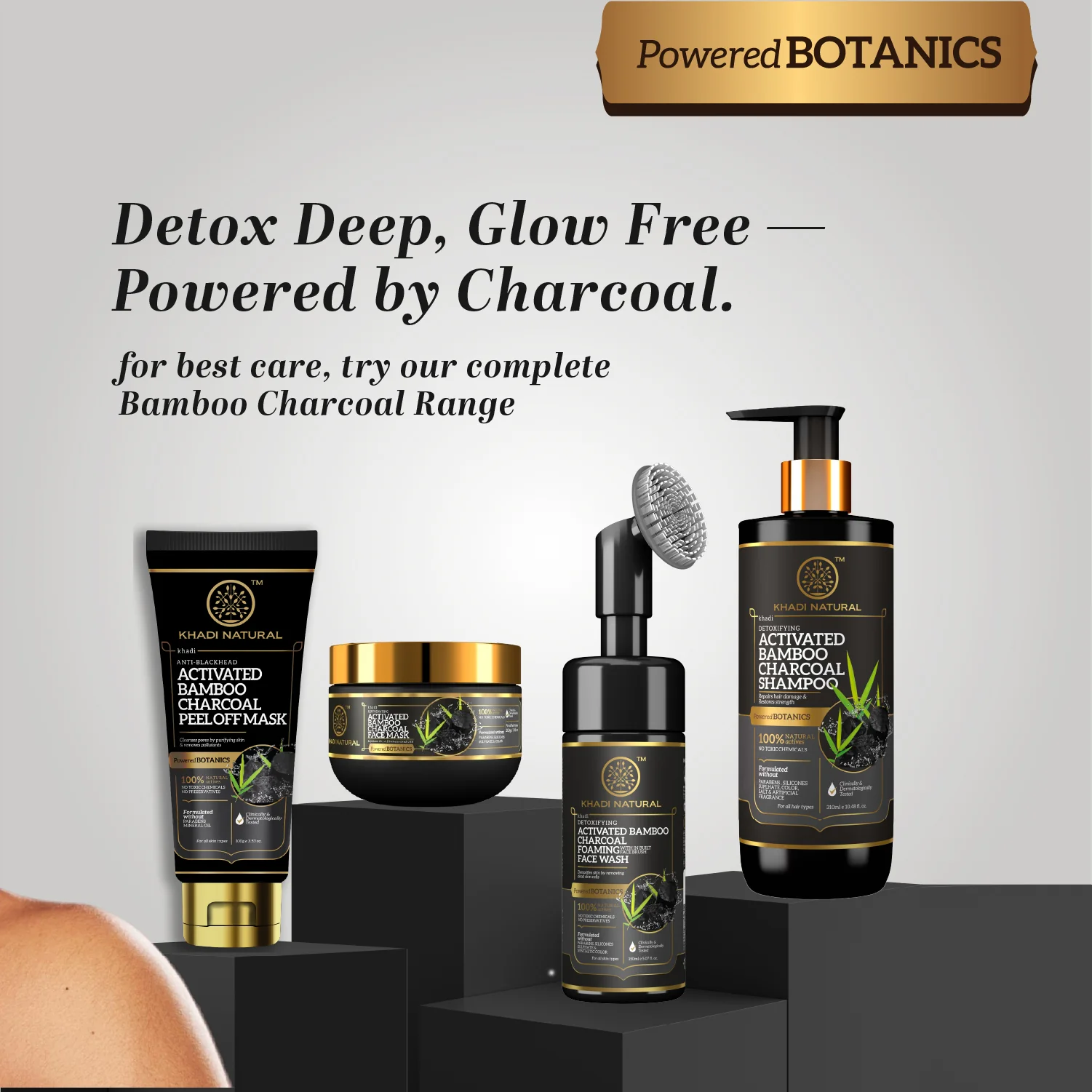 Khadi Natural Activated Bamboo Charcoal Peel Off Mask - 100gm - Image 9