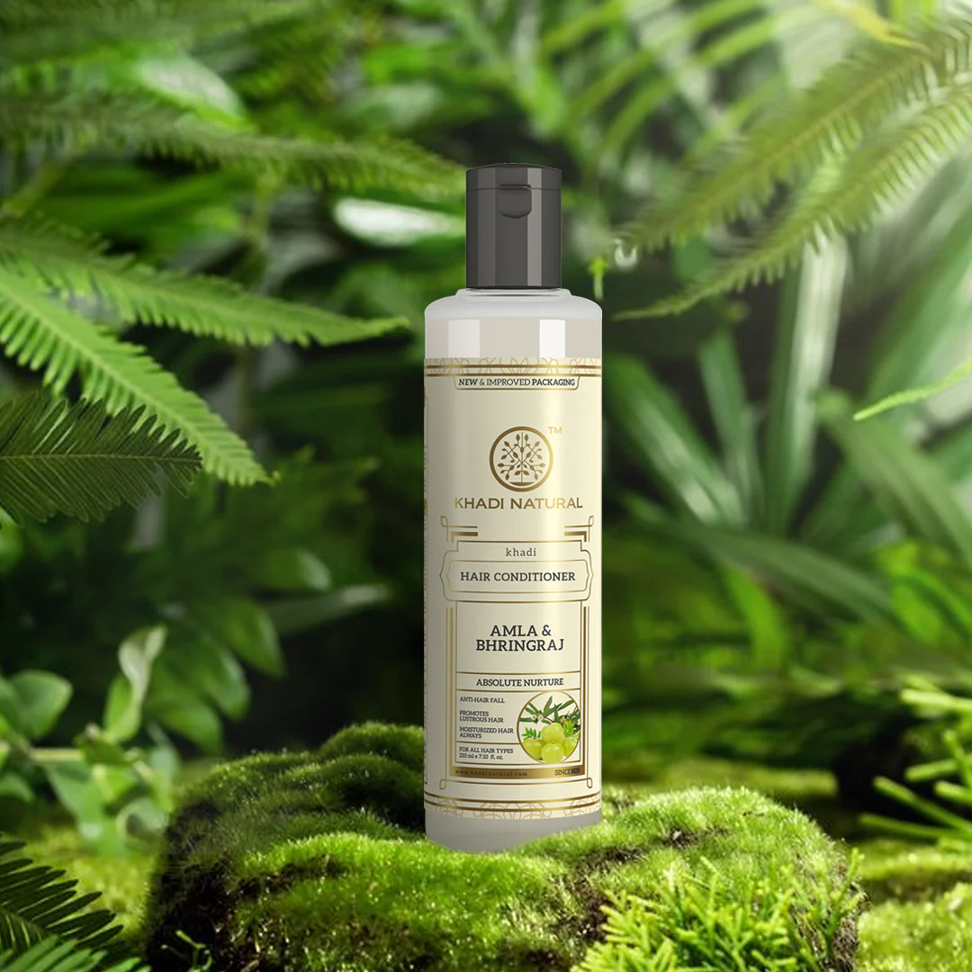 Khadi Natural Amla & Bhringraj Hair Conditioner - 210ml - Image 7