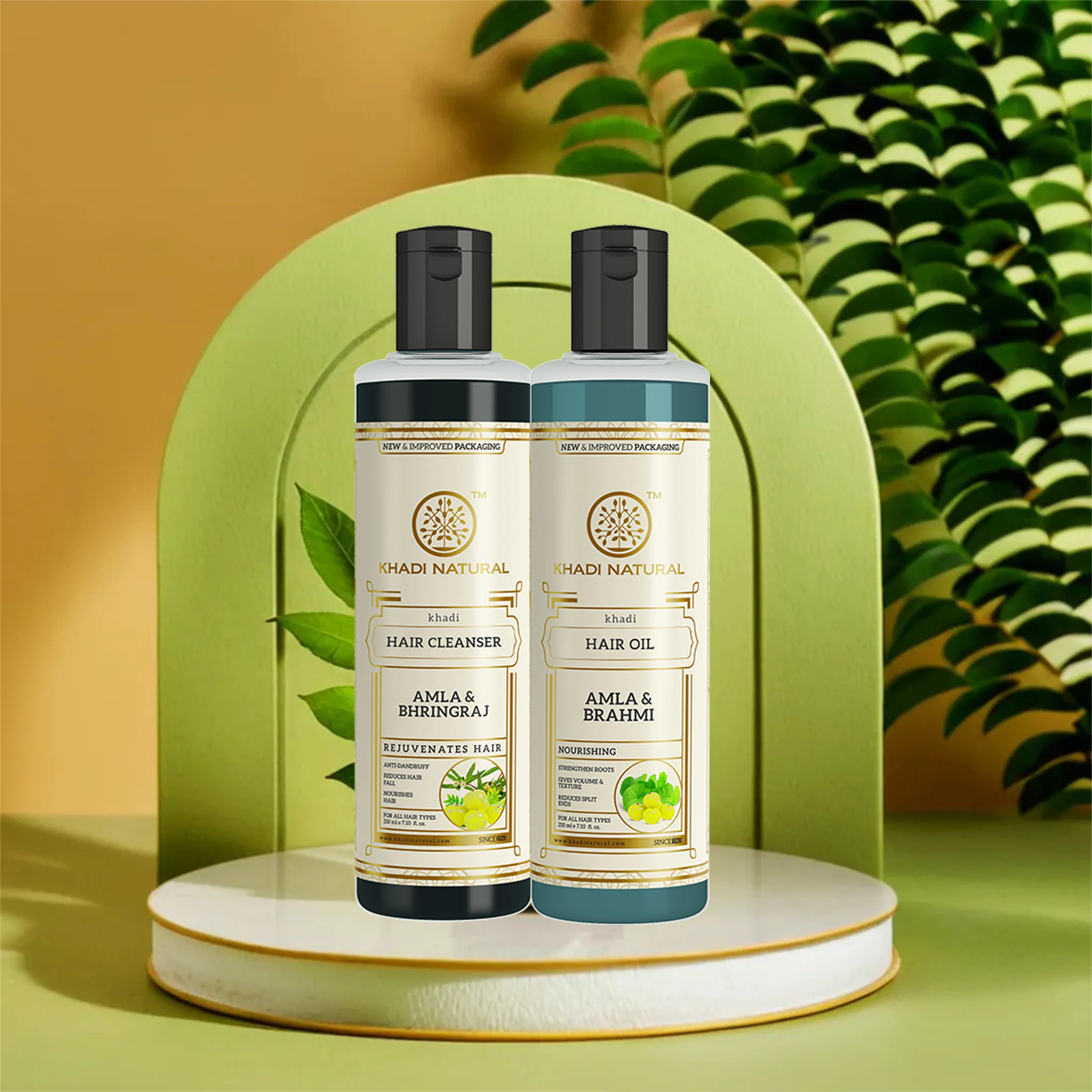 Khadi Natural Amla Hair Care Pack - 210ml Each - Image 6