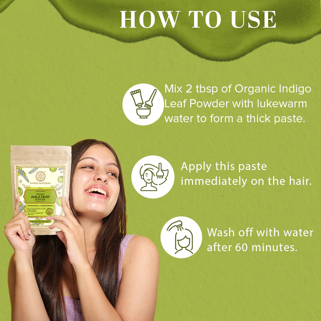 Khadi Natural Organic Amla Fruit Powder For Hair Care - 100% Natural - 100gm - Image 4