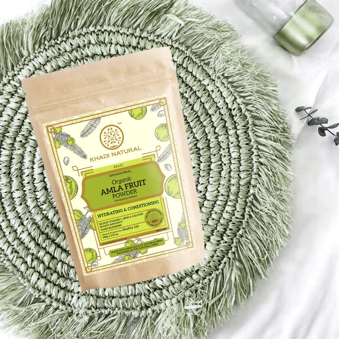 Khadi Natural Organic Amla Fruit Powder For Hair Care - 100% Natural - 100gm - Image 6