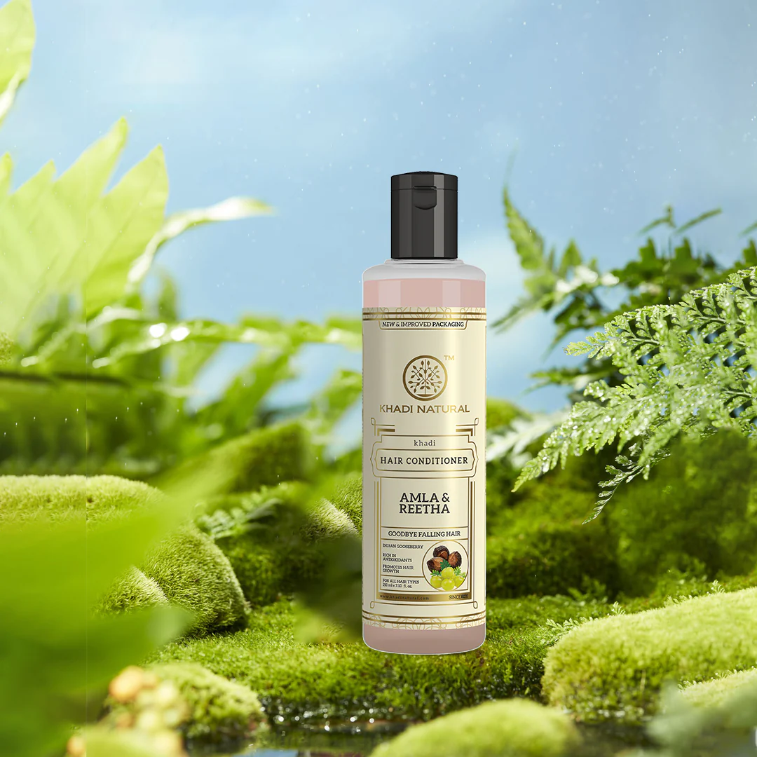 Khadi Natural Amla & Reetha Hair Conditioner 210ml - Image 5