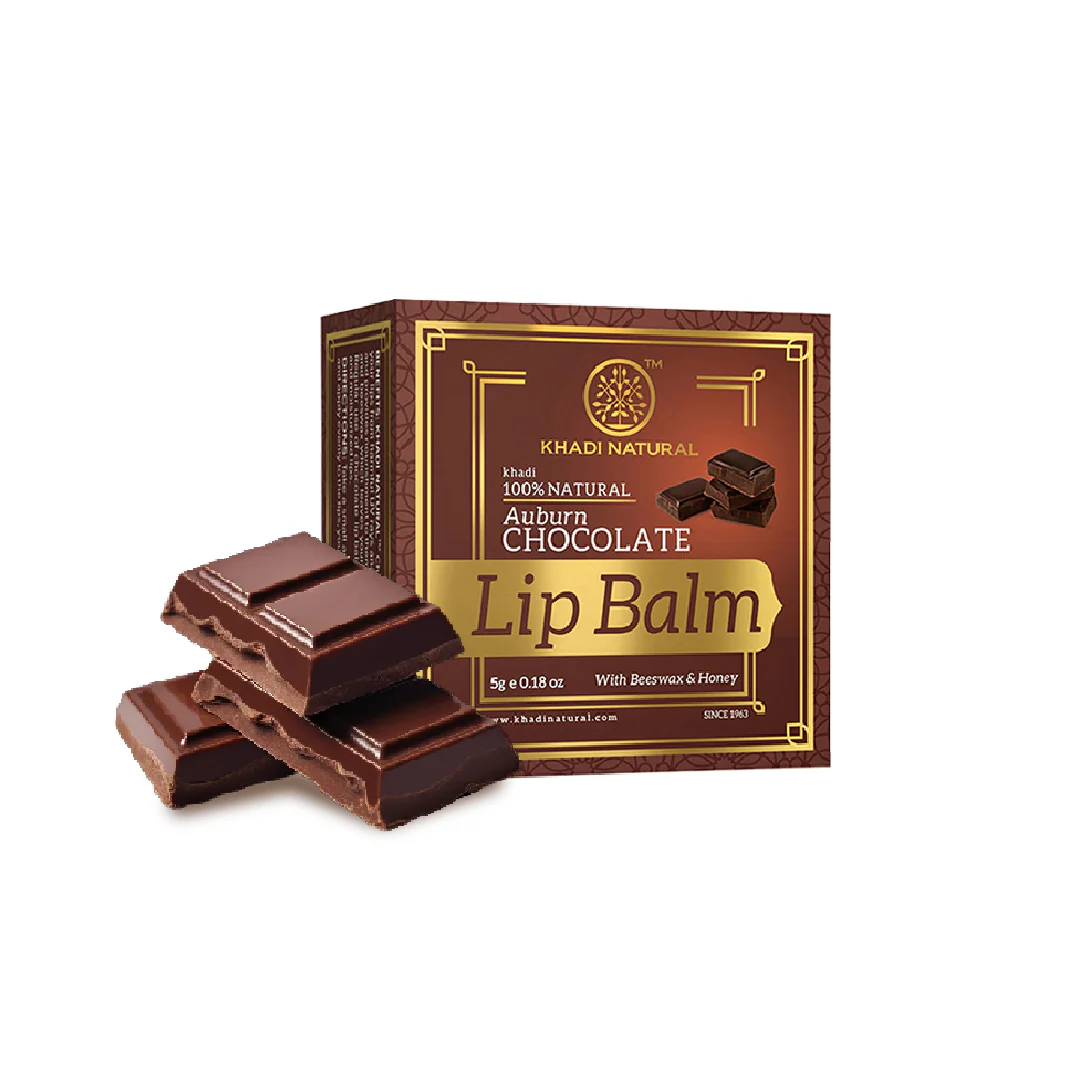 Khadi Natural Chocolate Lip Balm - 5gm - Image 5