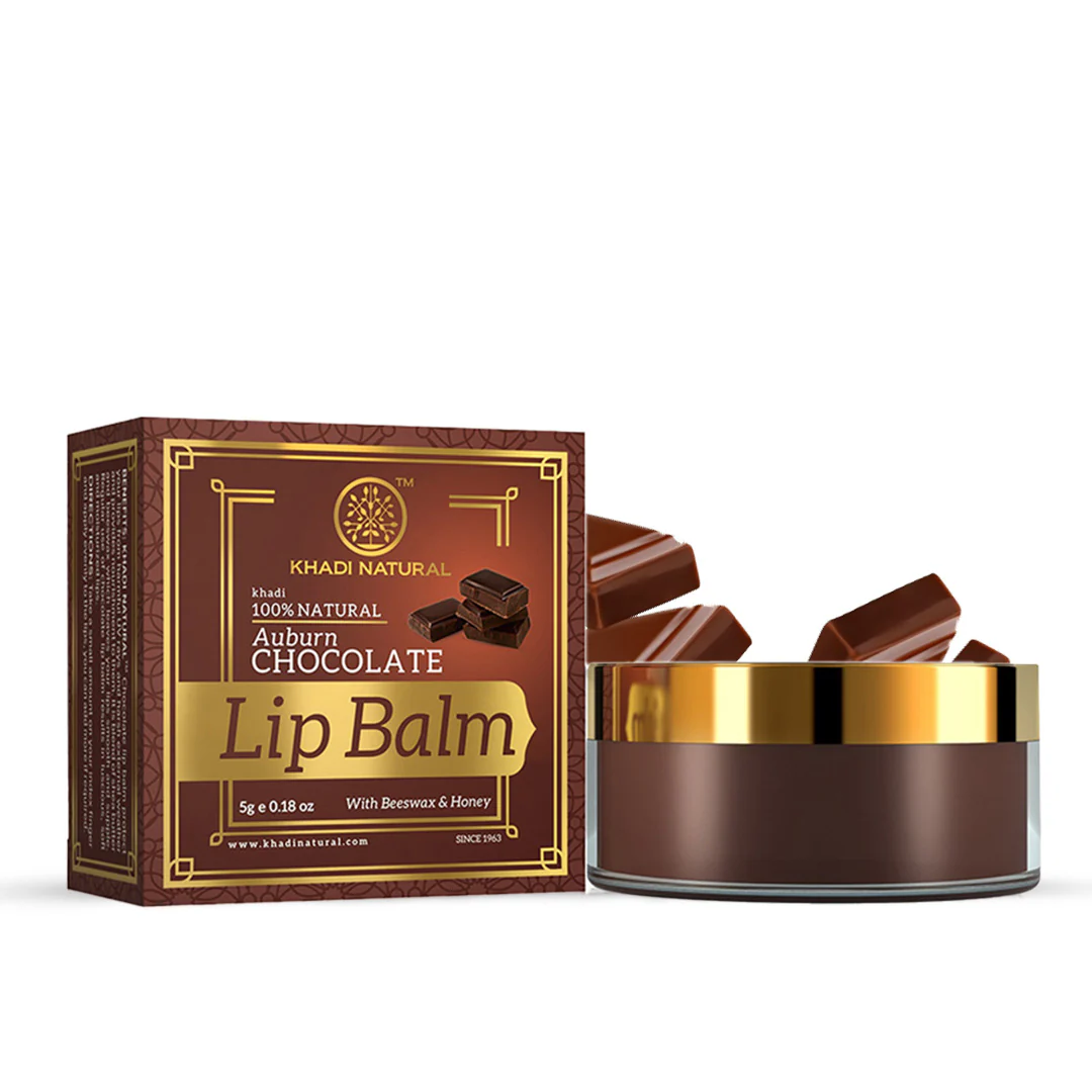 Khadi Natural Chocolate Lip Balm - 5gm - Image 6