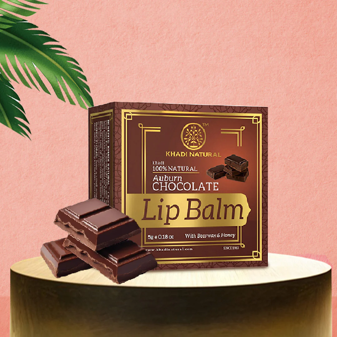 Khadi Natural Chocolate Lip Balm - 5gm - Image 7