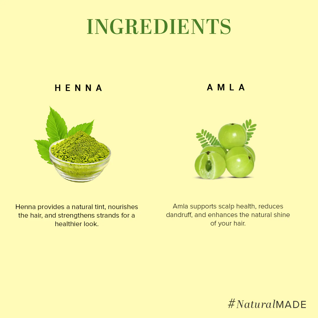 Khadi Natural Organic Henna & Amla Fruit Powder For Hair Care - 100% Natural - 100gm - Image 3