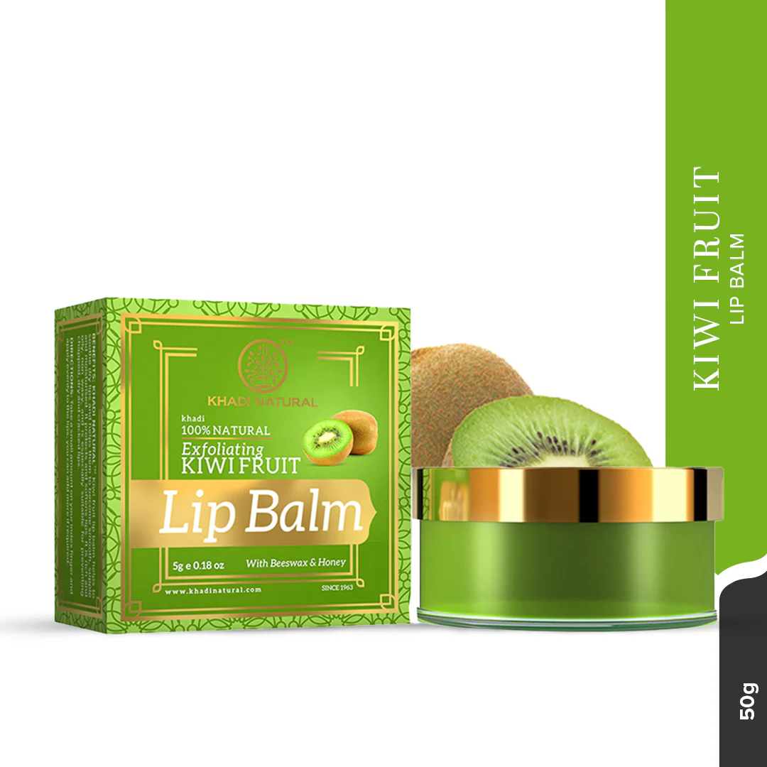 Khadi Natural Kiwi Fruit Lip Balm - 5gm - Image 5