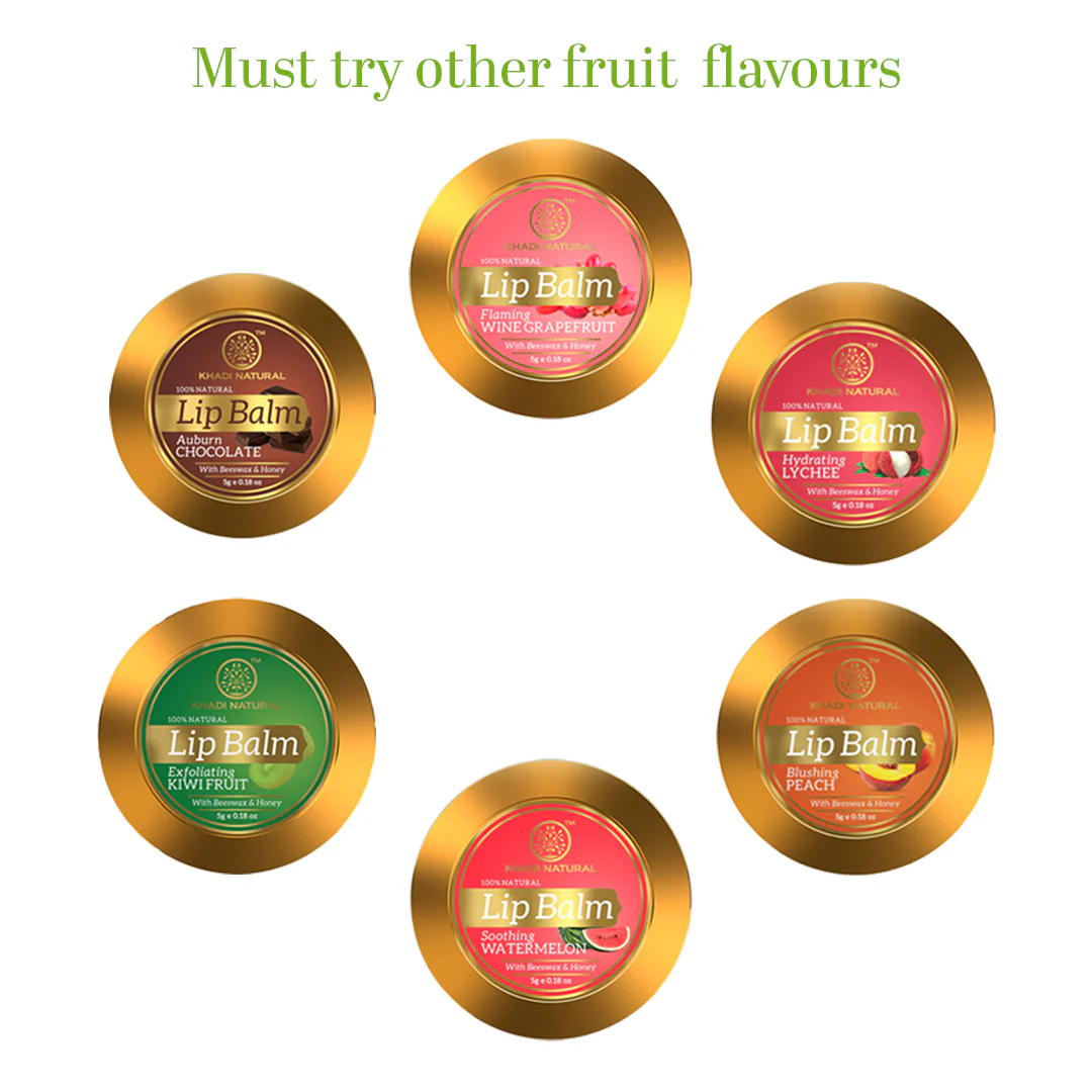 Khadi Natural Kiwi Fruit Lip Balm - 5gm - Image 6