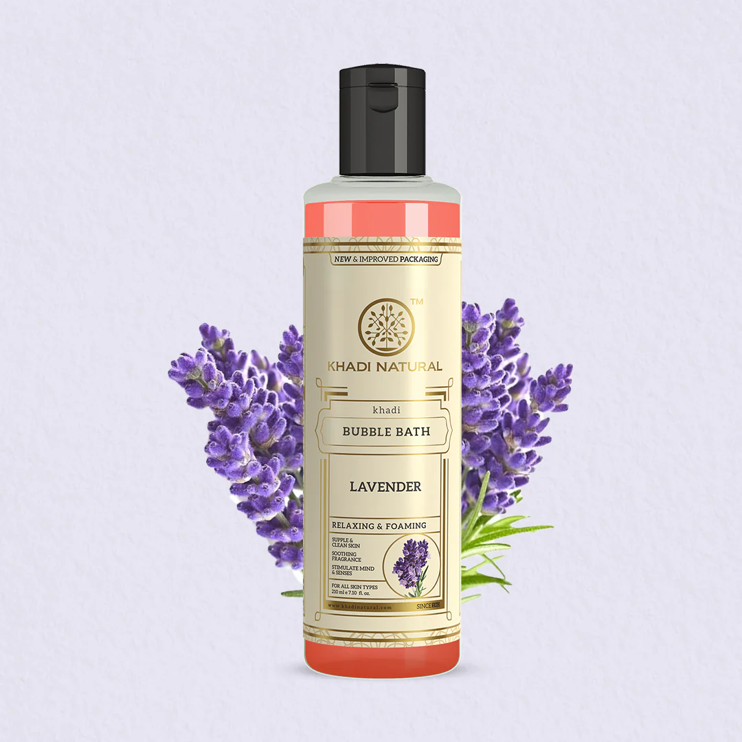 Khadi Natural Lavender Bubble Bath - 210ml Sale - Image 5