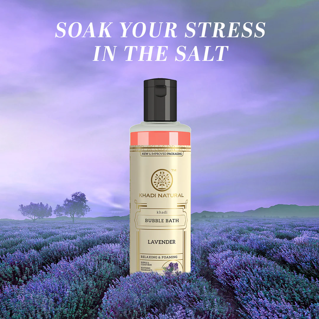 Khadi Natural Lavender Bubble Bath - 210ml Sale - Image 6