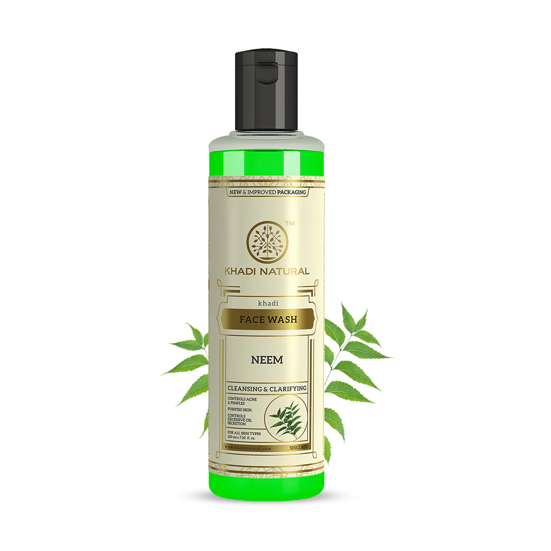 Khadi Natural Neem Face Wash - 210ml - Image 6