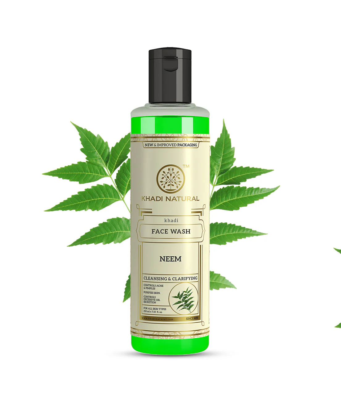 Khadi Natural Neem Face Wash - 210ml - Image 7