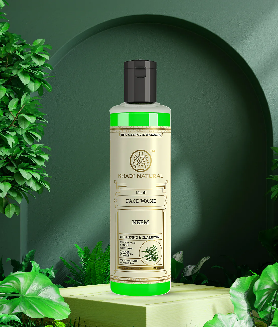 Khadi Natural Neem Face Wash - 210ml - Image 8