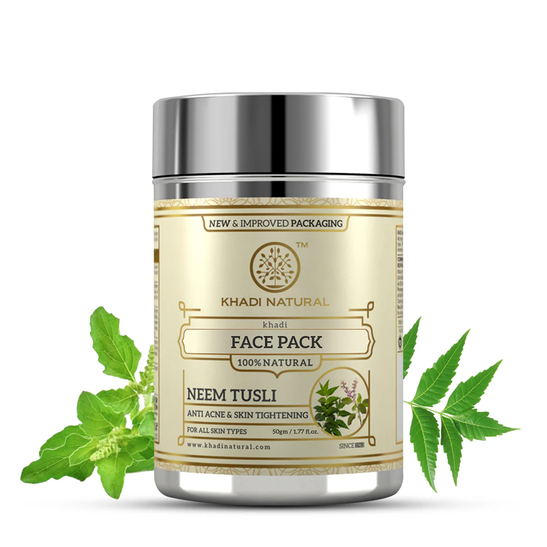 Khadi Natural Neem Tulsi Face Pack - 50gm - Image 6