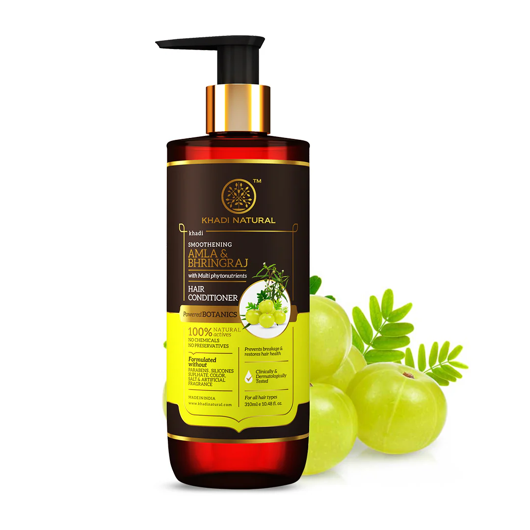 Khadi Natural Amla & Bhringraj Hair Conditioner - Paraben, Silicones, Sulphate, Color, Salt & Artificial Fragrance Free - 310ml - Image 5