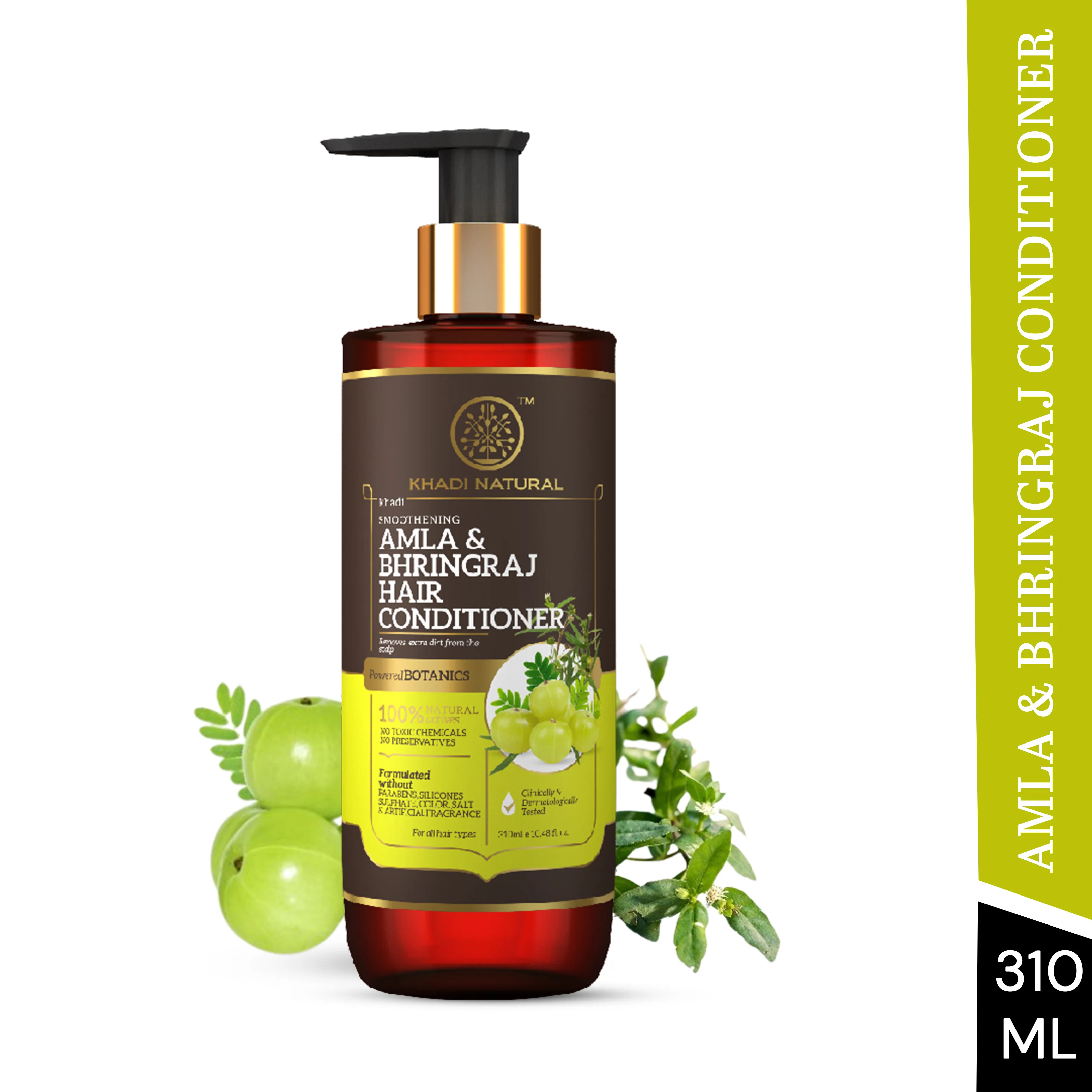 Khadi Natural Amla & Bhringraj Hair Conditioner - Paraben, Silicones, Sulphate, Color, Salt & Artificial Fragrance Free - 310ml - Image 6