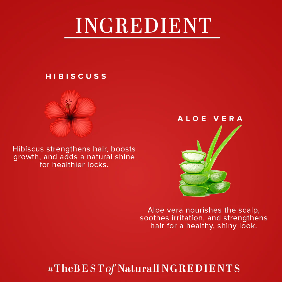 Khadi Natural Hibiscus & Aloe Vera Hair Cleanser - Parabens, Silicones, Sulphate, Color, Salt & Artificial Fragrance Free - 310ml - Image 3