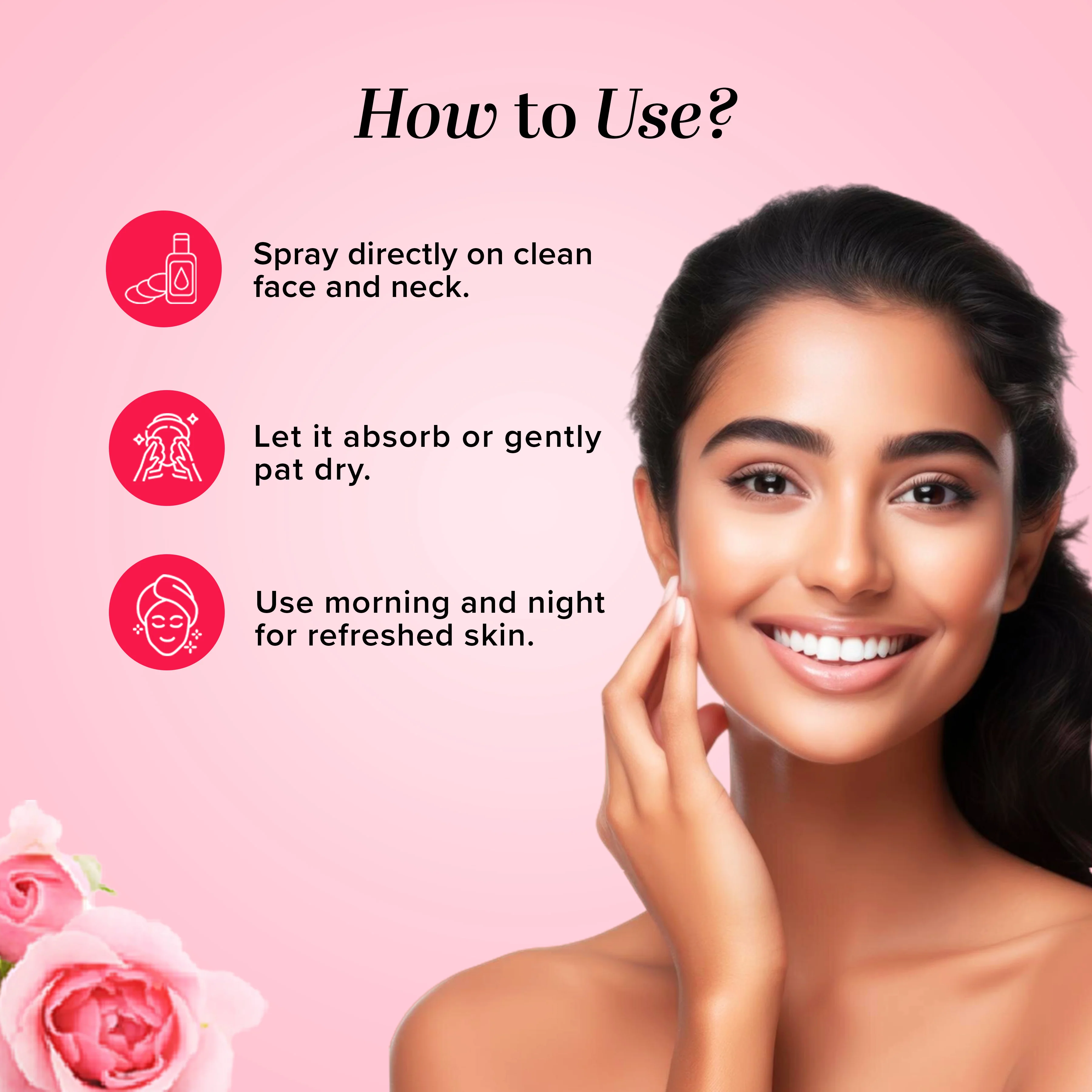 Khadi Natural Pure Rose Water Skin Toner - 210ml - Image 5