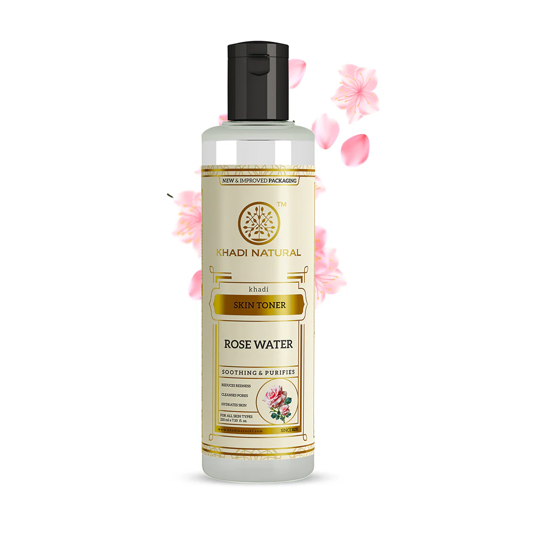 Khadi Natural Pure Rose Water Skin Toner - 210ml - Image 7