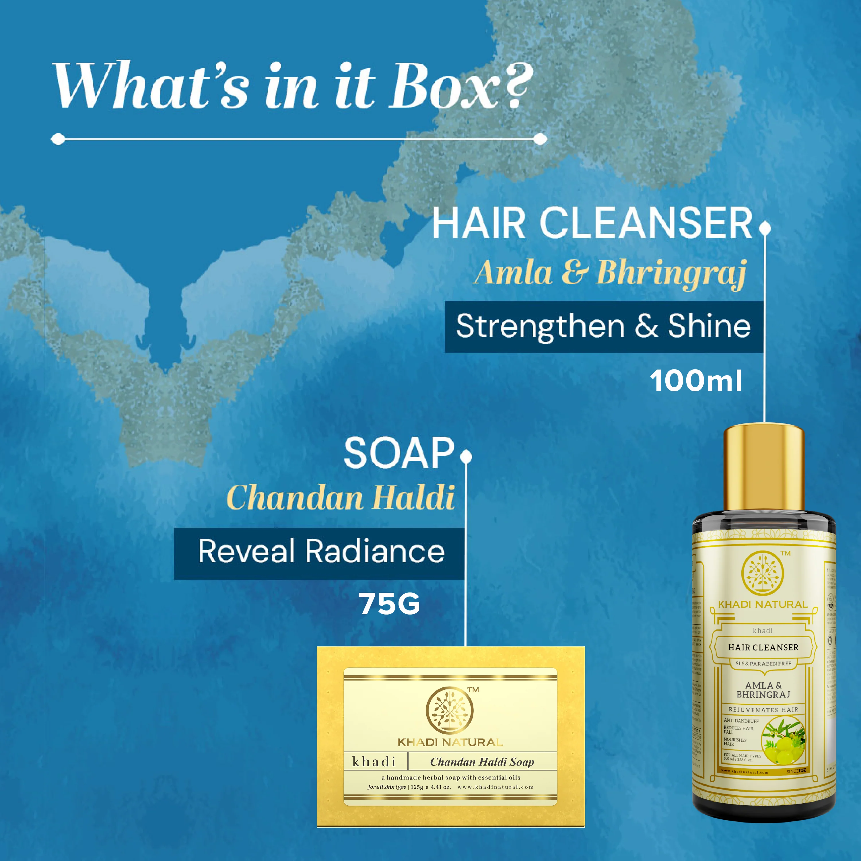 Khadi Natural Refreshing Bath Pack Bath Kit Free Size - Image 3