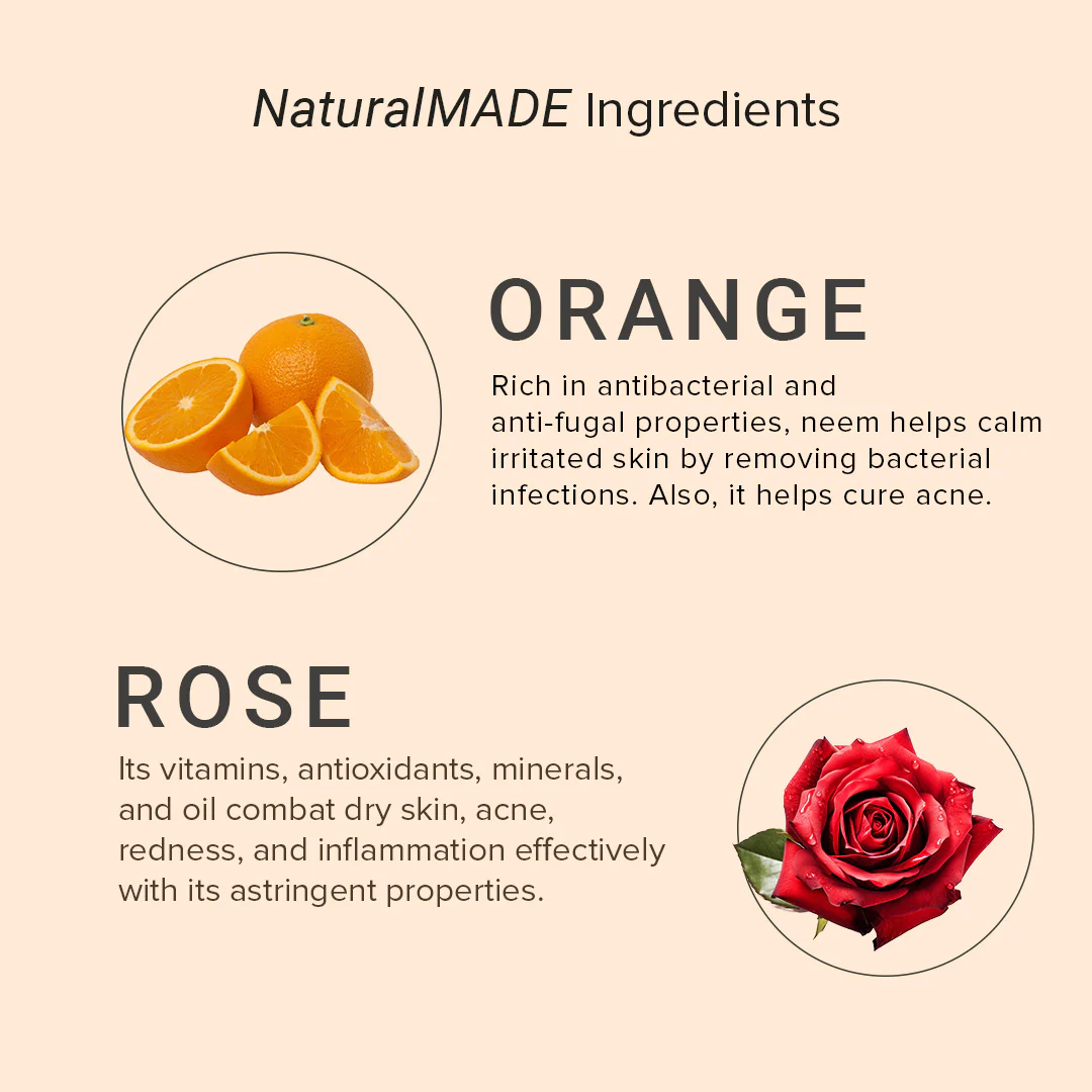 Khadi Natural Rose & Orange Face Pack - 50gm - Image 3