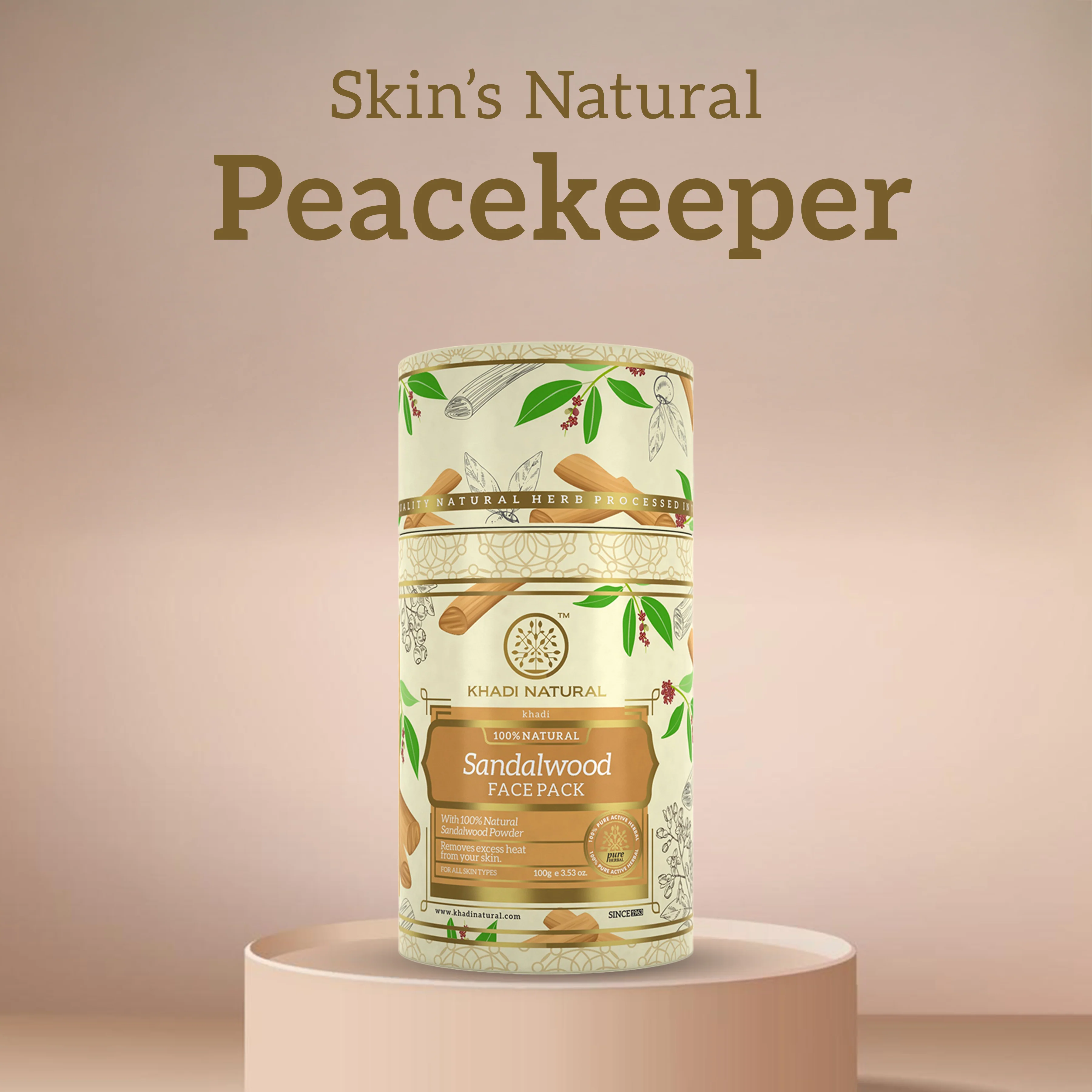 Khadi Natural Sandalwood Face Pack - 100gm - Image 7