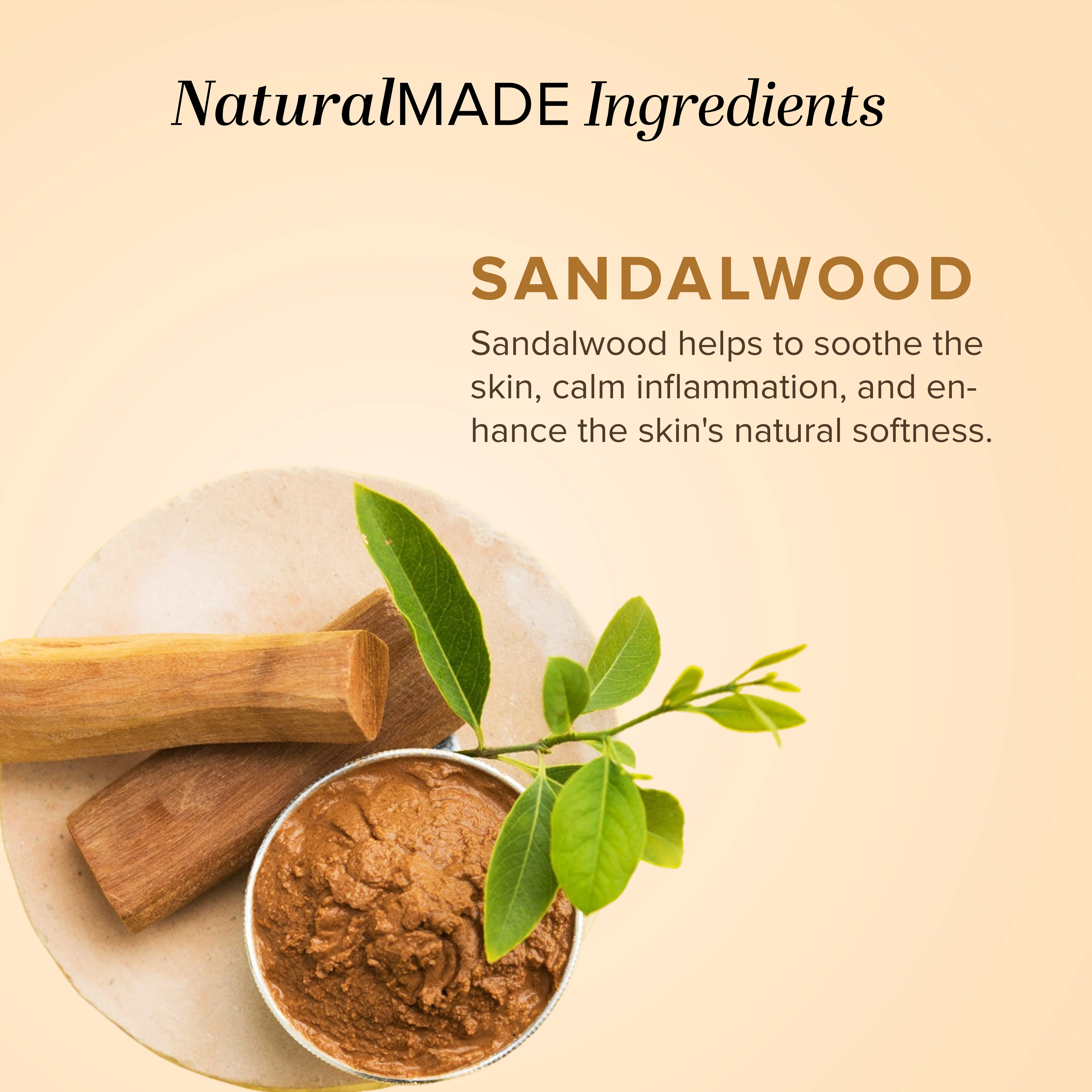 Khadi Natural Sandalwood Face Pack - 50gm - Image 3