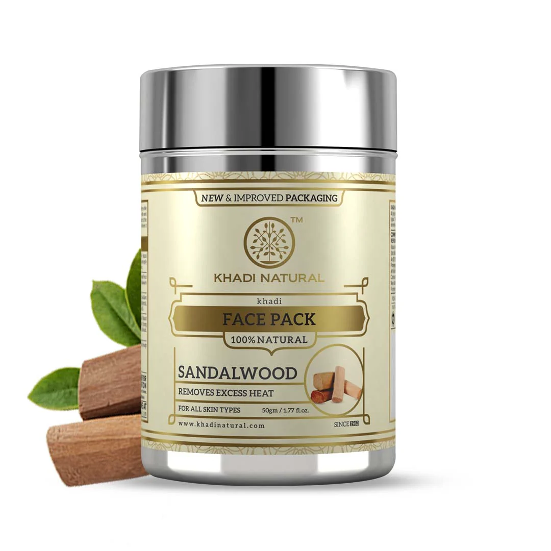 Khadi Natural Sandalwood Face Pack - 50gm - Image 5