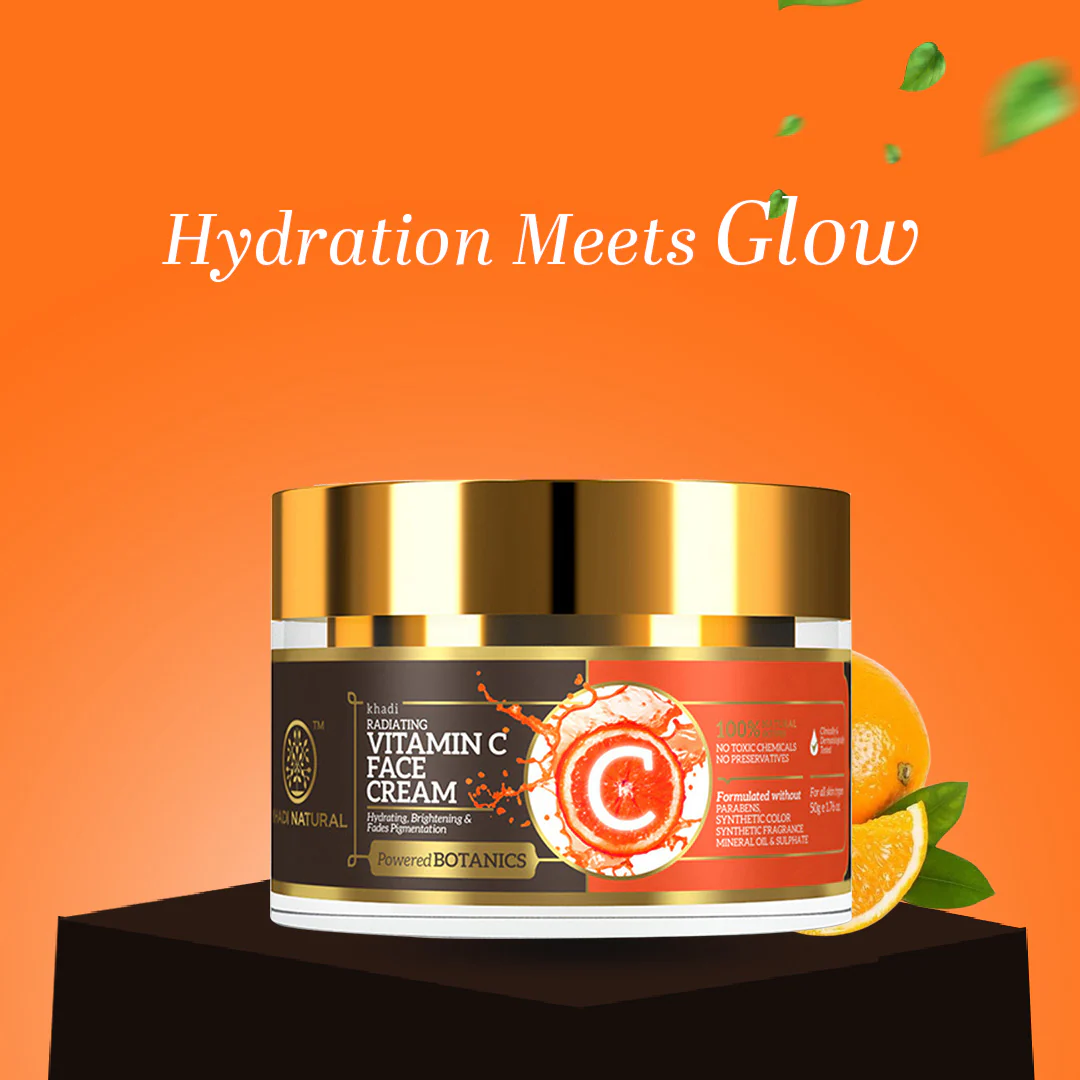 Khadi Natural Vitamin C Face Cream - 50gm - Image 7
