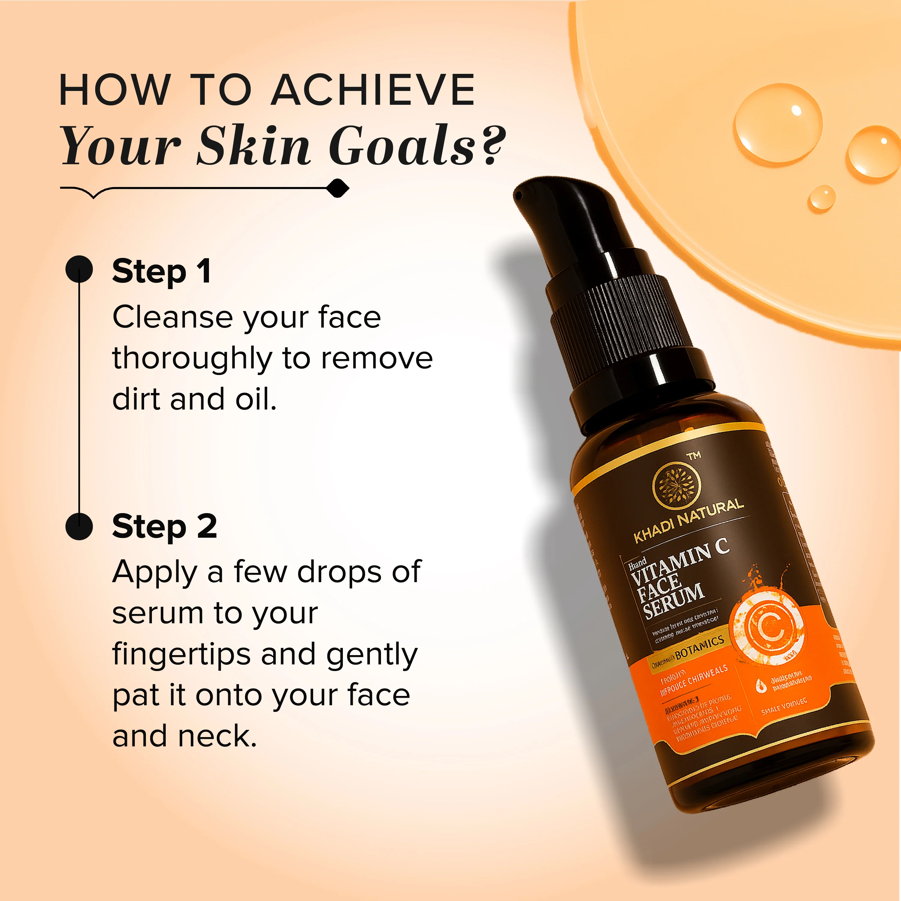 Khadi Natural Vitamin C Face Serum - 30ml - Image 4