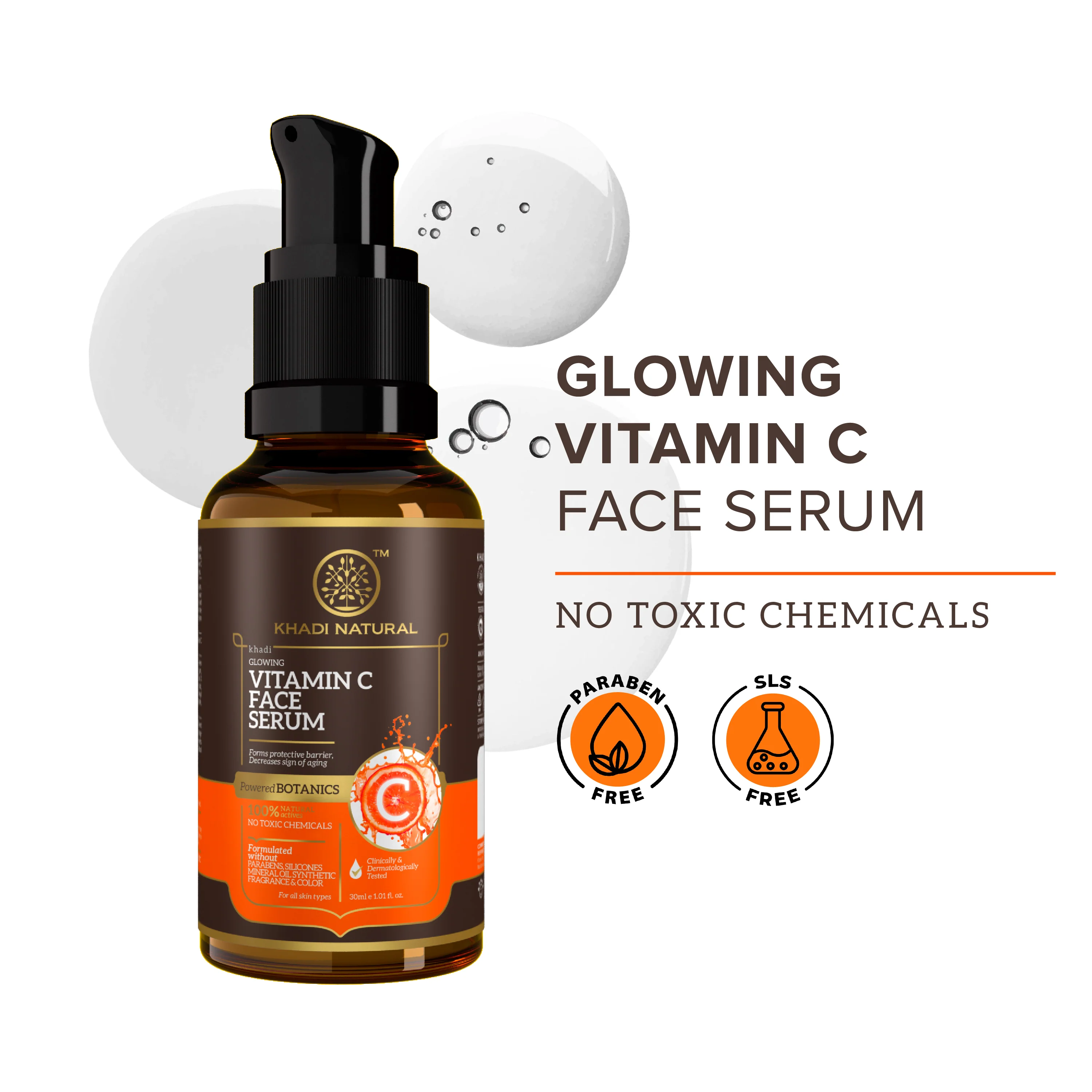 Khadi Natural Vitamin C Face Serum - 30ml - Image 7