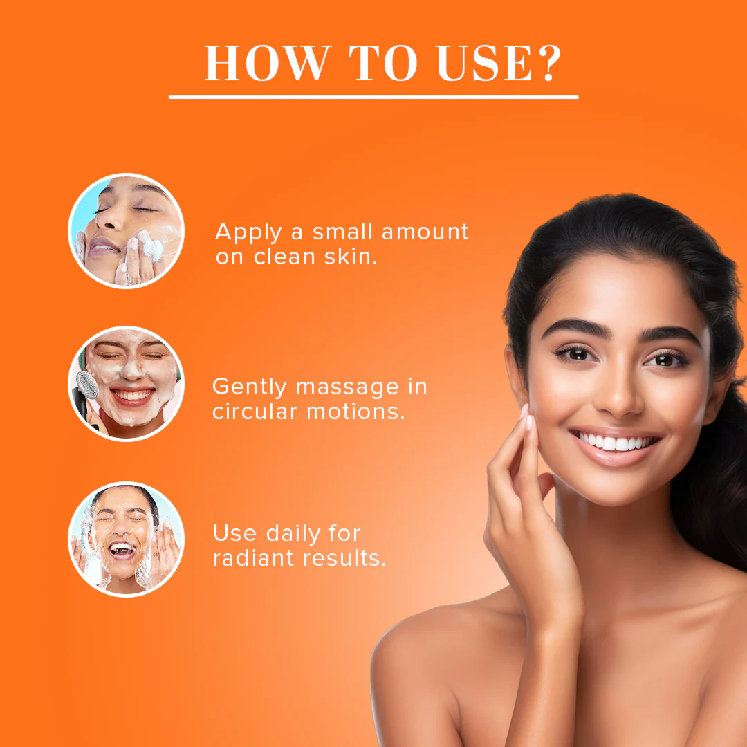 Khadi Natural Vitamin C Foaming Face Wash Within - Built Face Brush - 150ml - Image 4