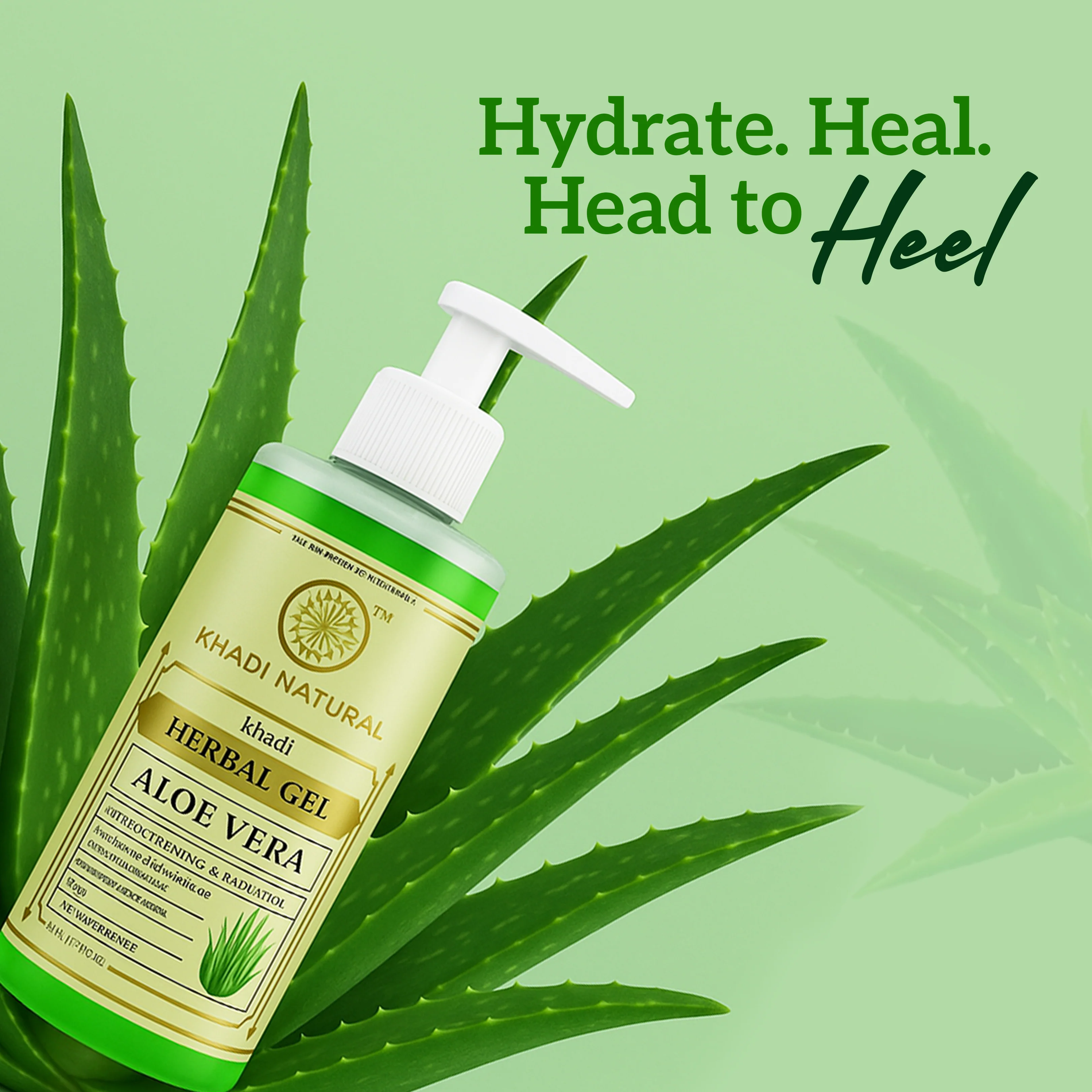 Khadi Natural Aloe Vera Gel With Liquorize & Cucumber Extracts - 500ml - Image 8