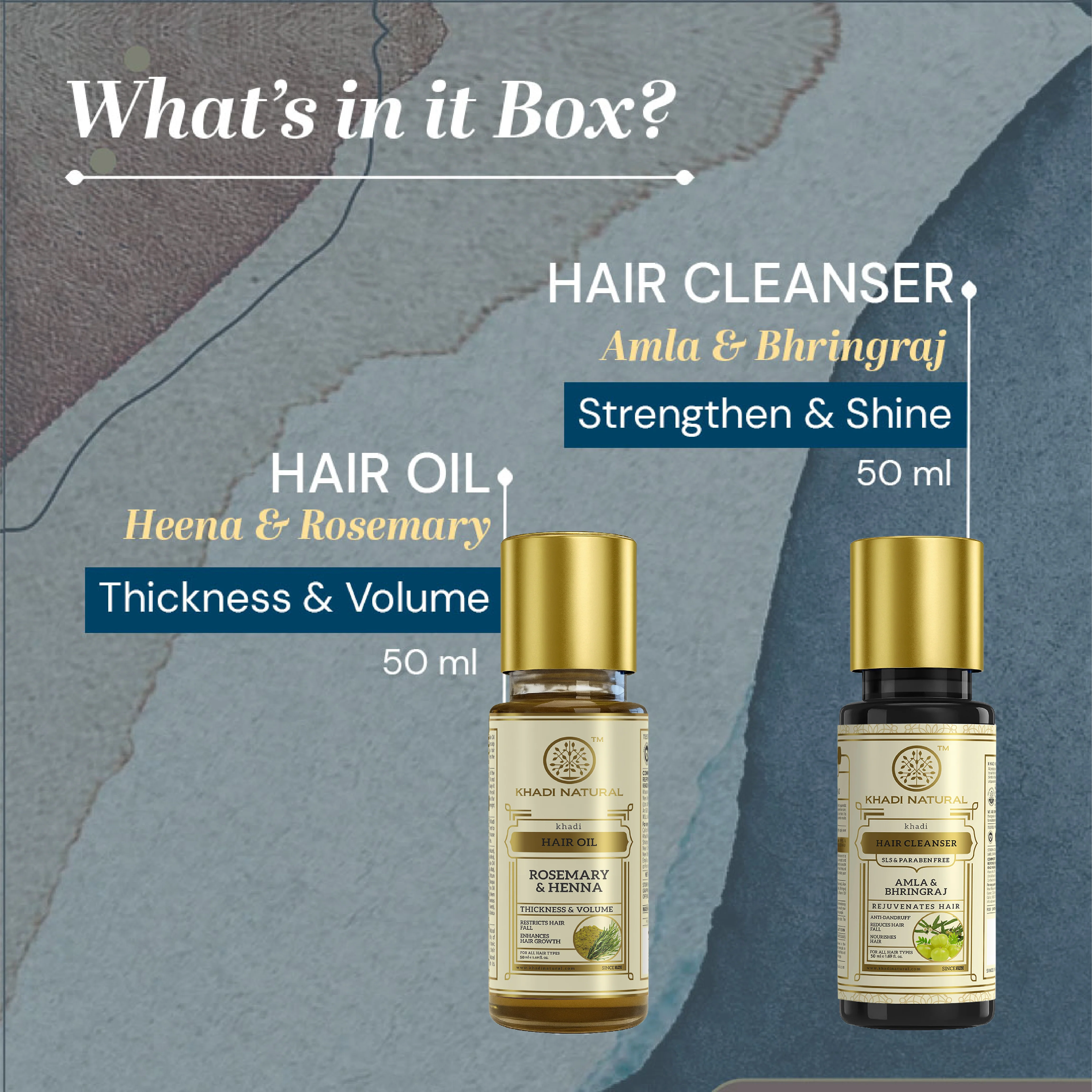 Khadi Natural Hair Care Kit Combo Pack Of 4 – 50ml Each - Image 3