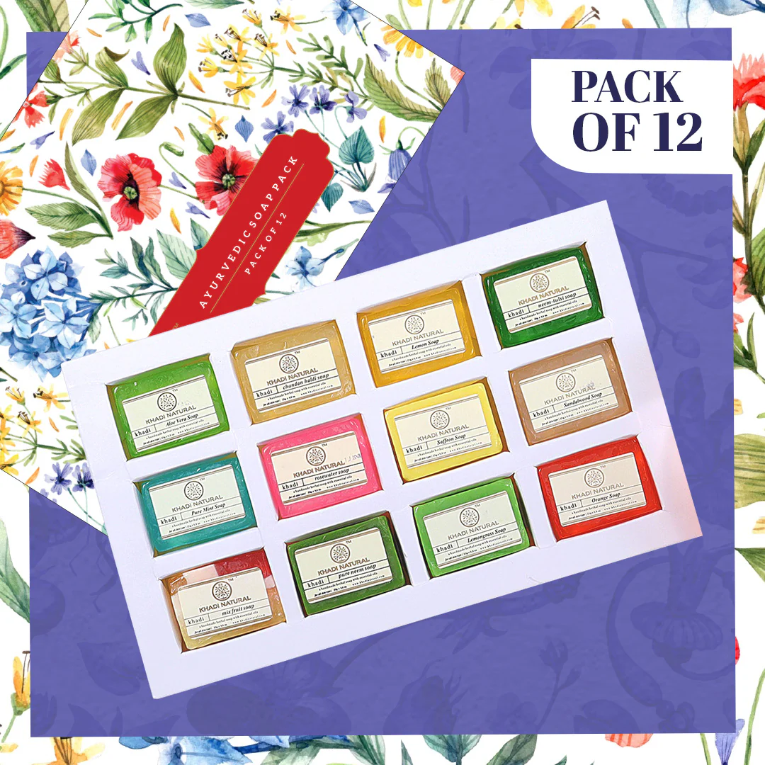 Khadi Natural Handmade Soap Collection ,Pack of 12 (25g Each) - Image 7