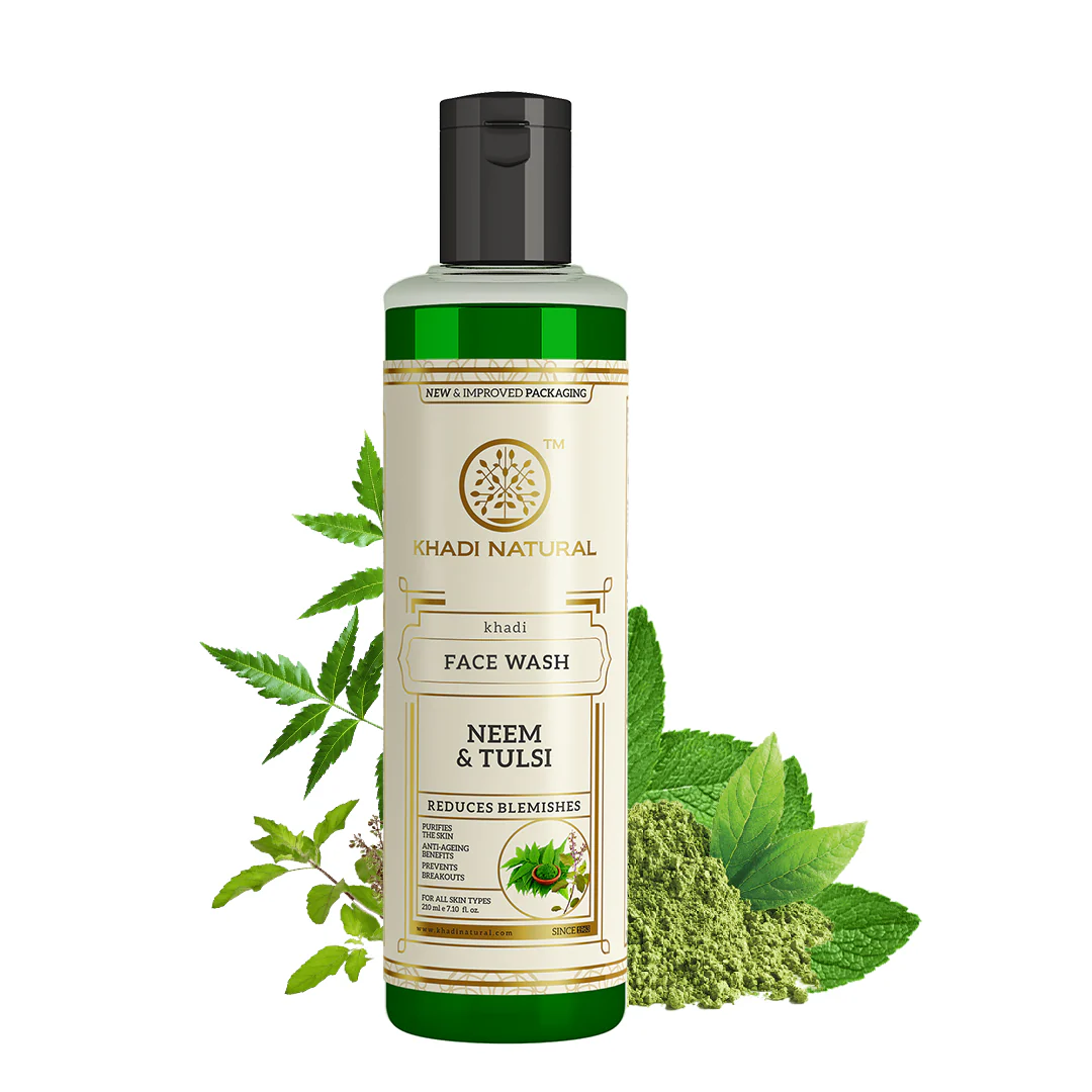 Khadi Natural Neem & Tulsi Face Wash - 210ml - Image 5